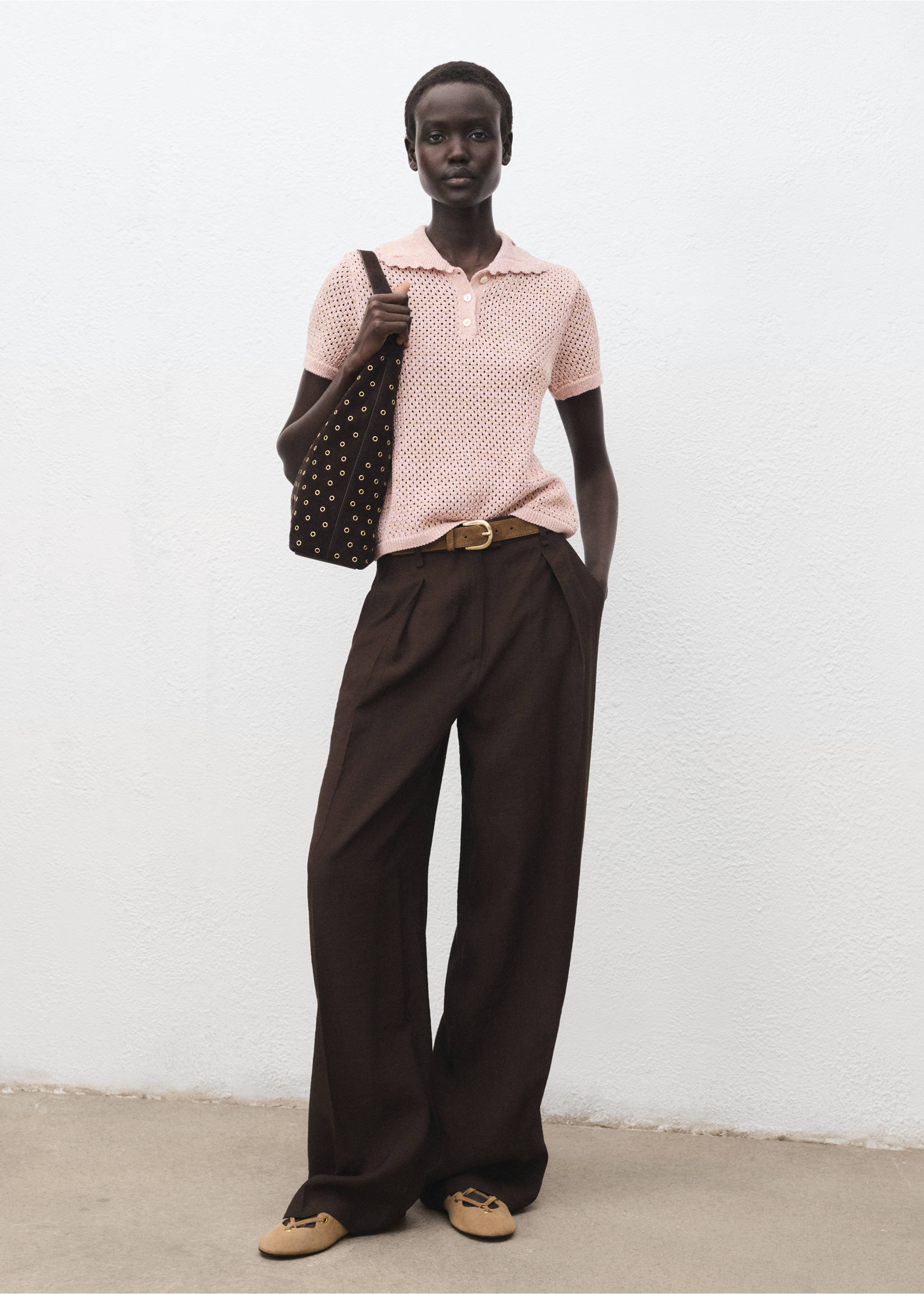 Jersey crochet lurex - Plano general, Rosa pastel. Ref: 17014141-00.