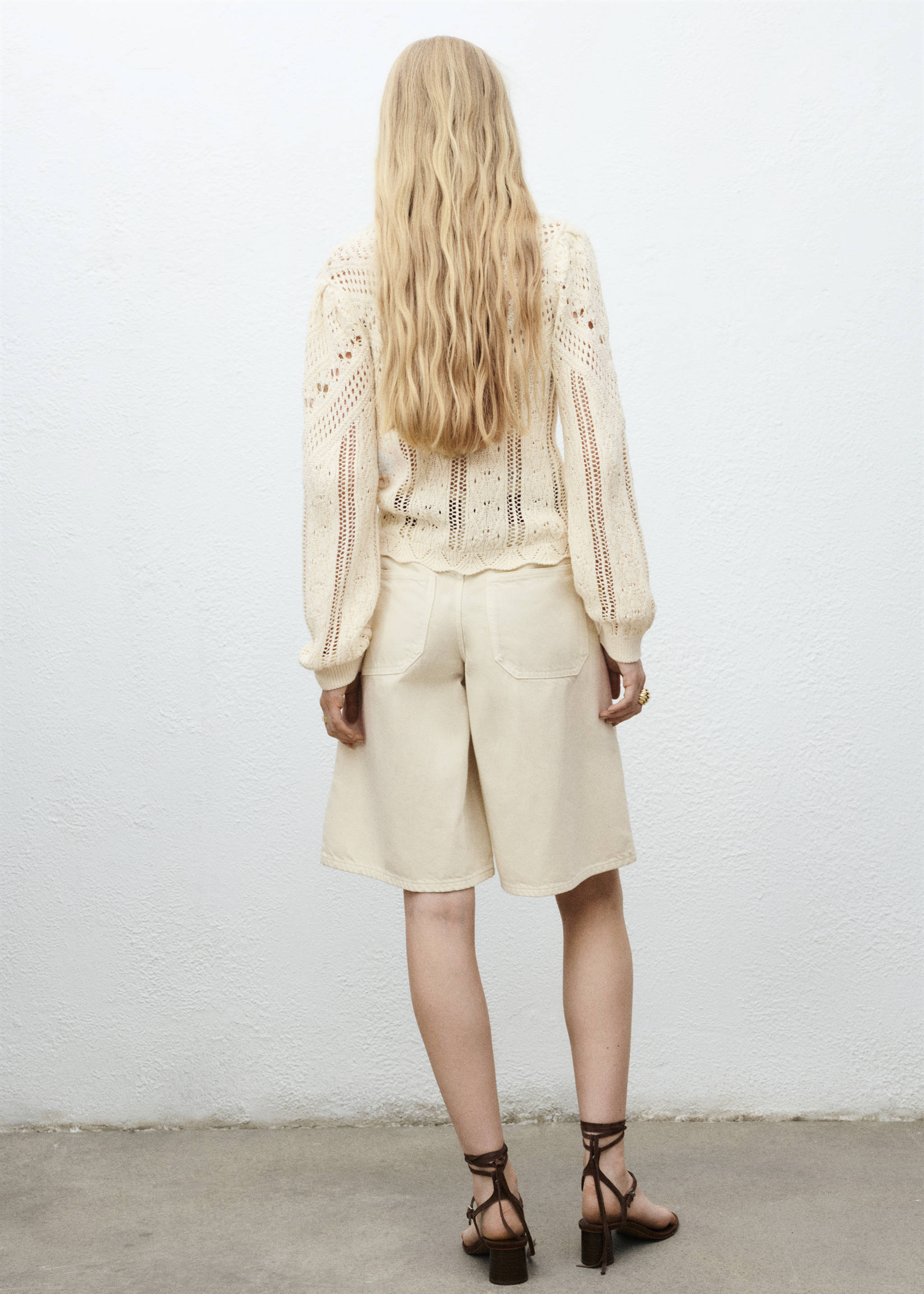 Jersey punto detalles calados - Reverso del artículo