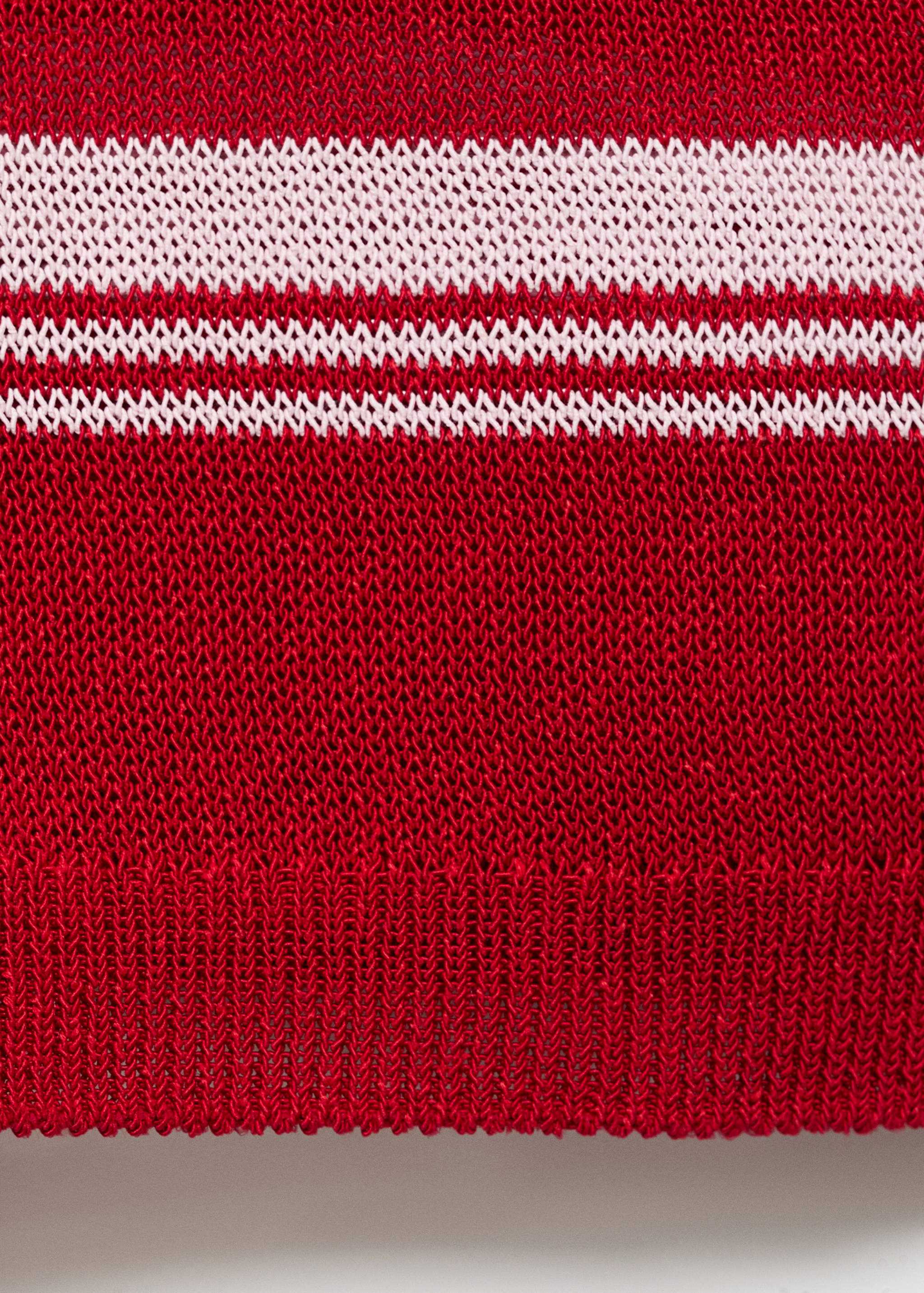 Gestreifter Pullover mit Polokragen - Detail des Artikels 0