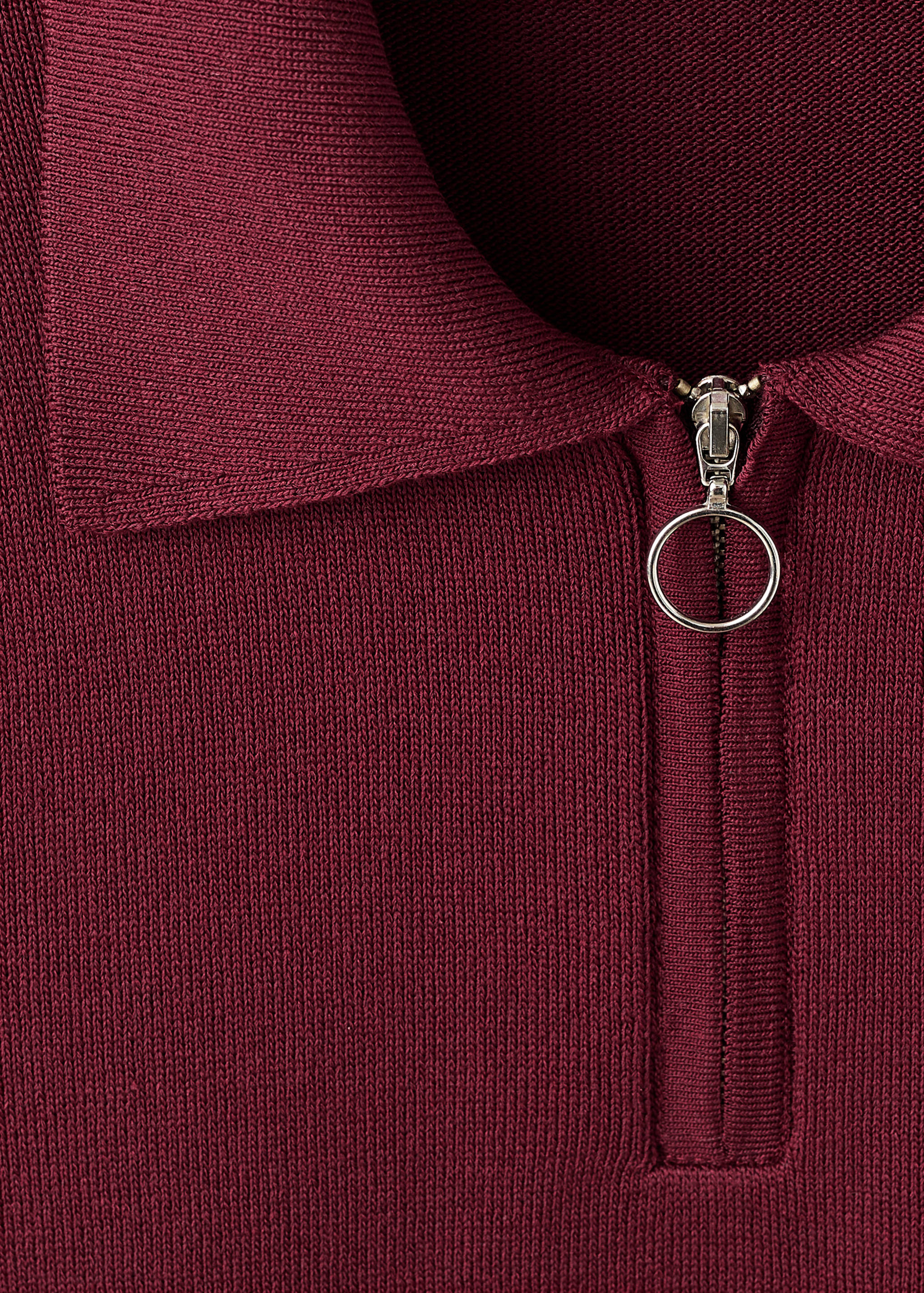 Polo-neck sweater with zipper - Details of the article 0