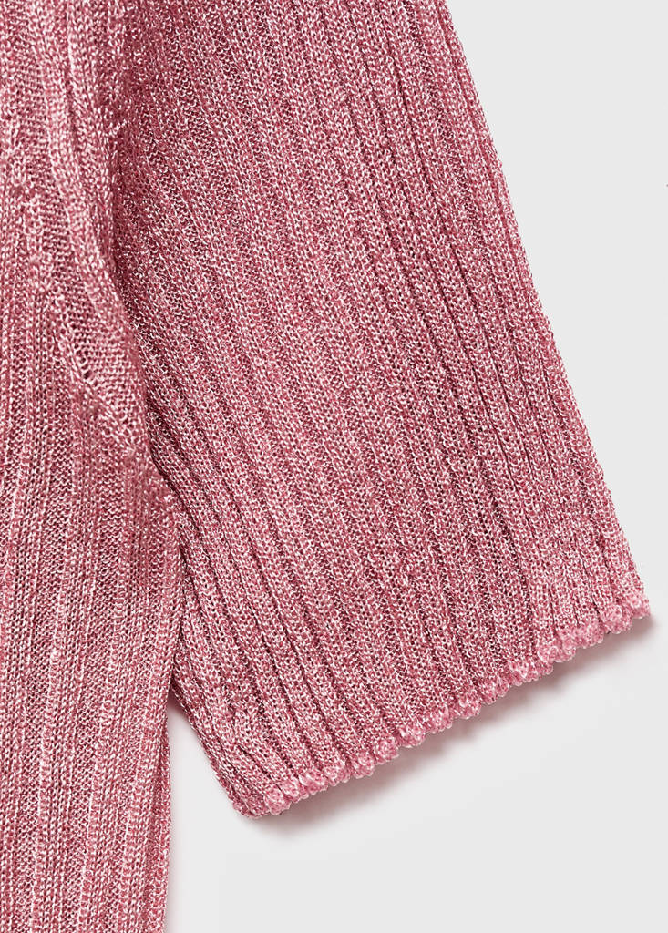 Semi-transparent lurex sweater — Pastel Pink