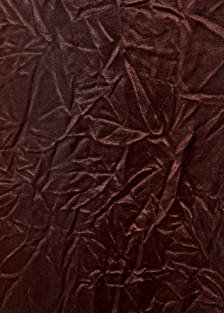 Straight-leg crinkled-effect trousers — Chocolate
