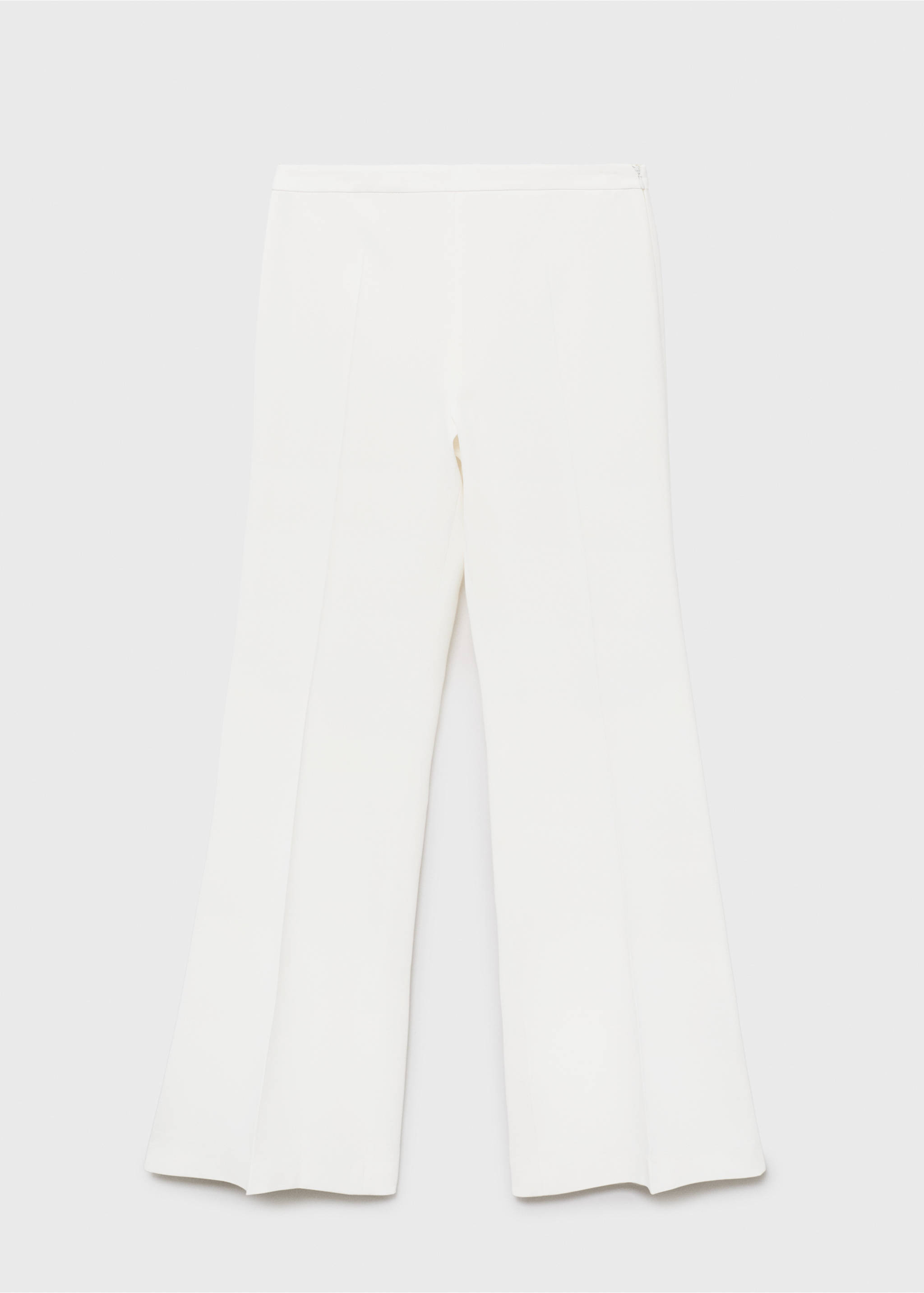Long flared trousers - Article without model, White. Ref: 17014149-00.