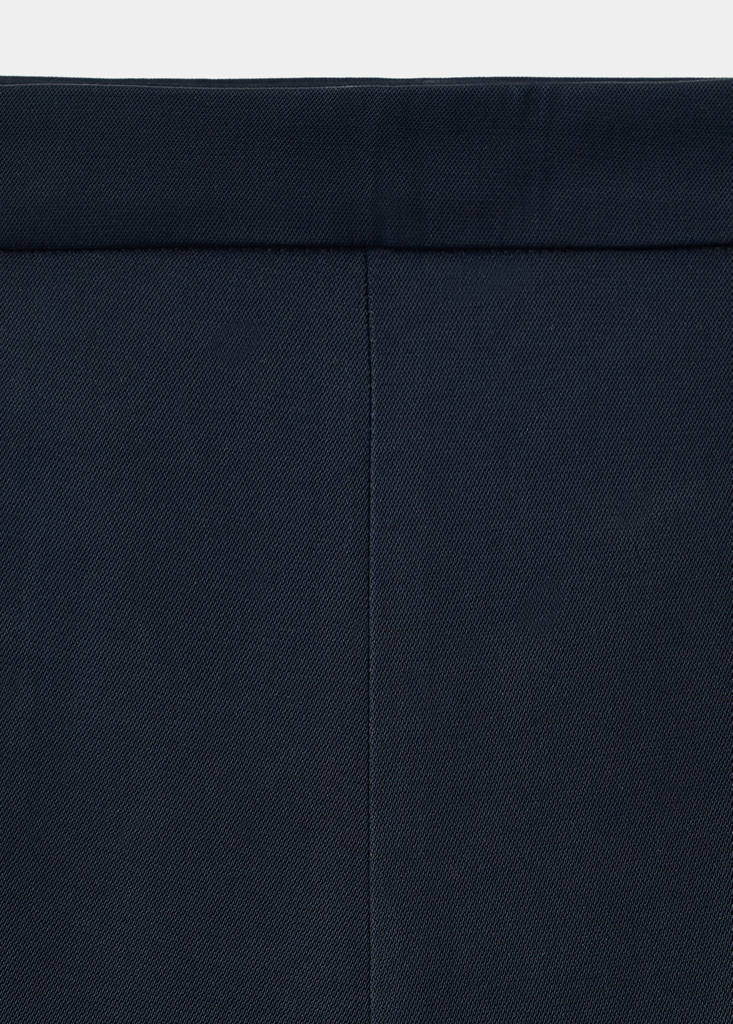 Long flared trousers — Navy