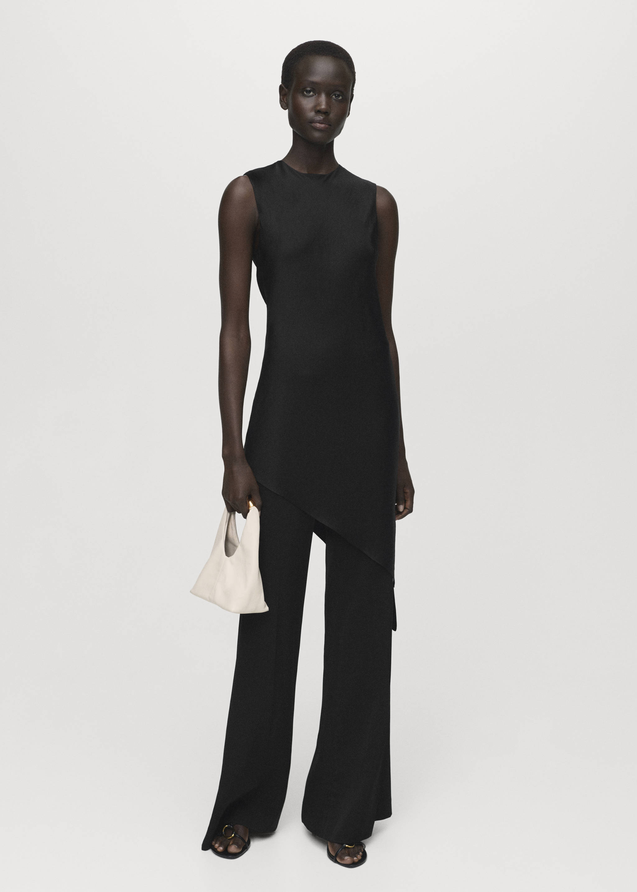 Long flared trousers - General plane