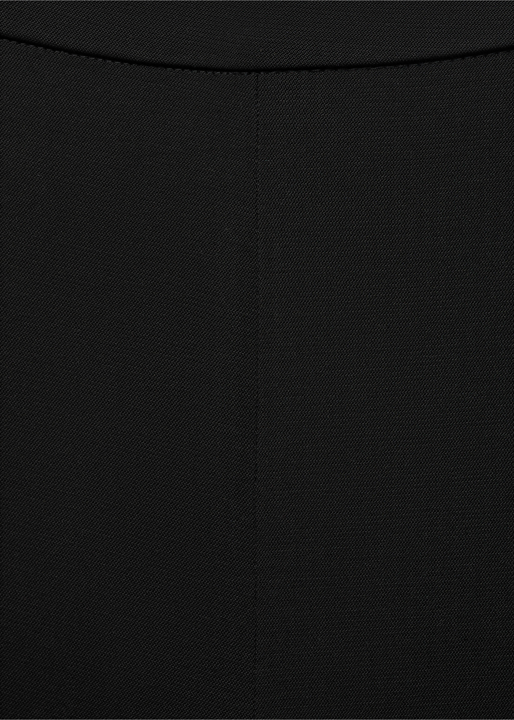 Long flared trousers - Details of the article 8, Black. Ref: 17014149-00.