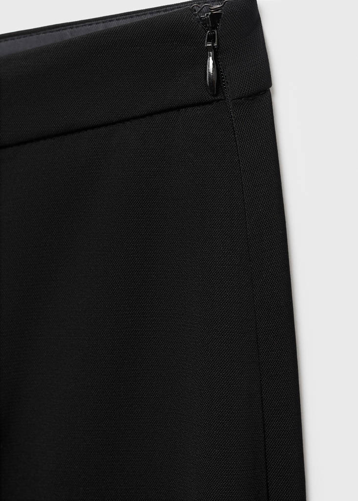 Long flared trousers — Black