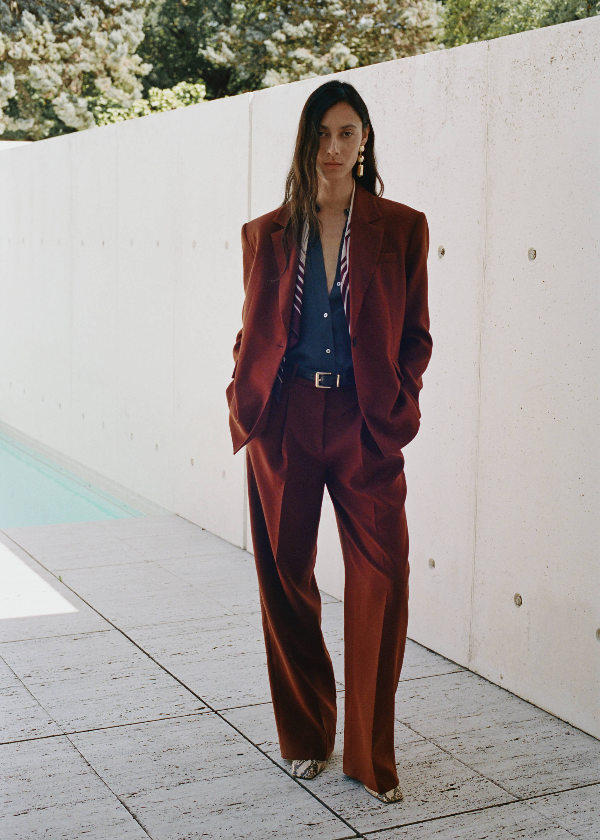 Calças retas de modal - Pormenor do artigo 7