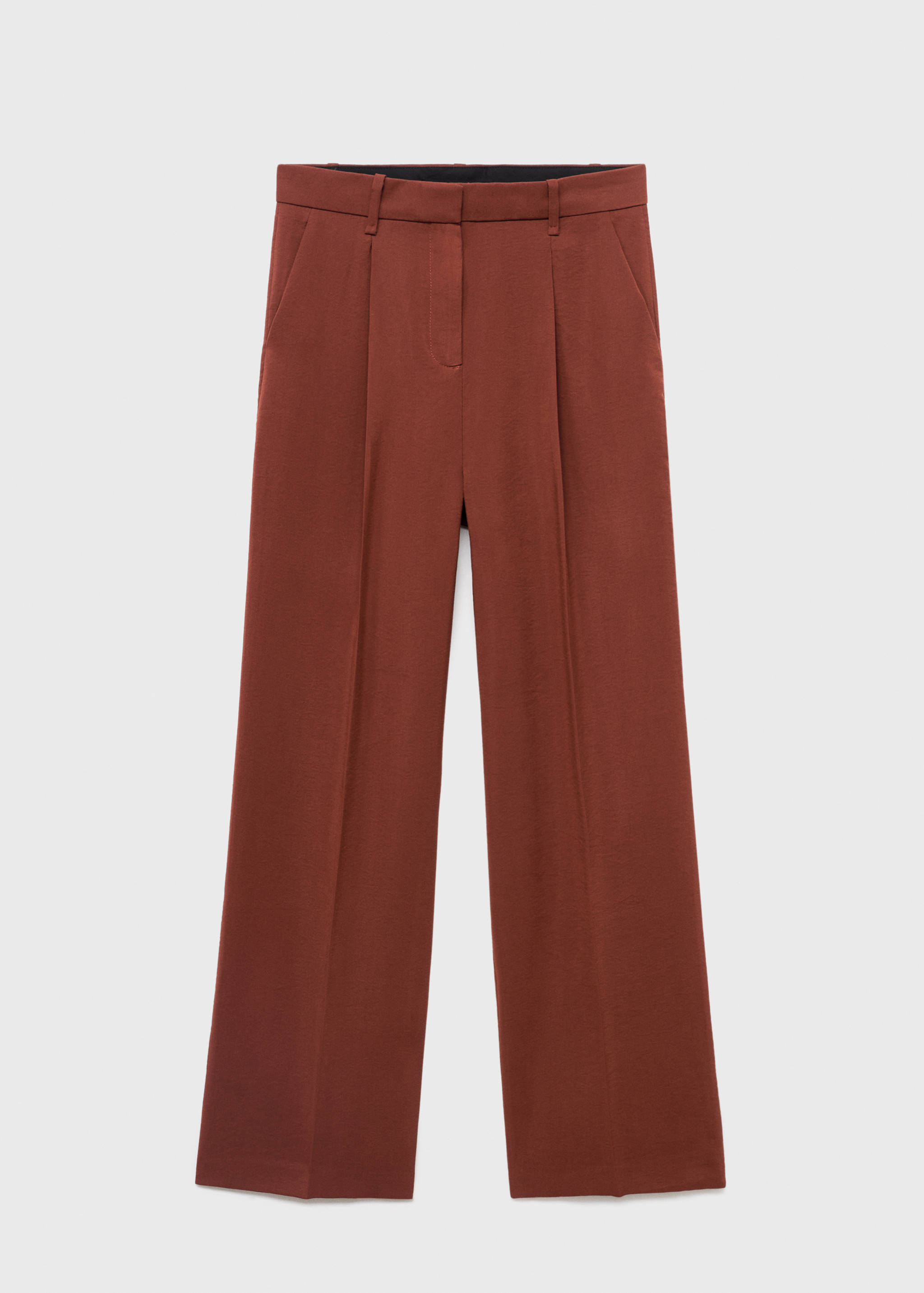 Calças retas de modal - Artigo sem modelo