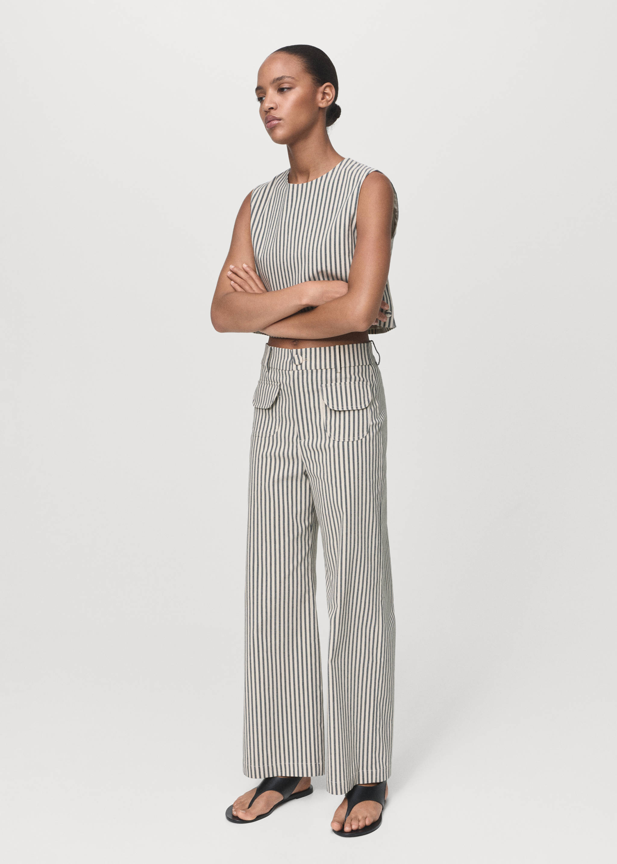 Striped pants with pockets - General plane