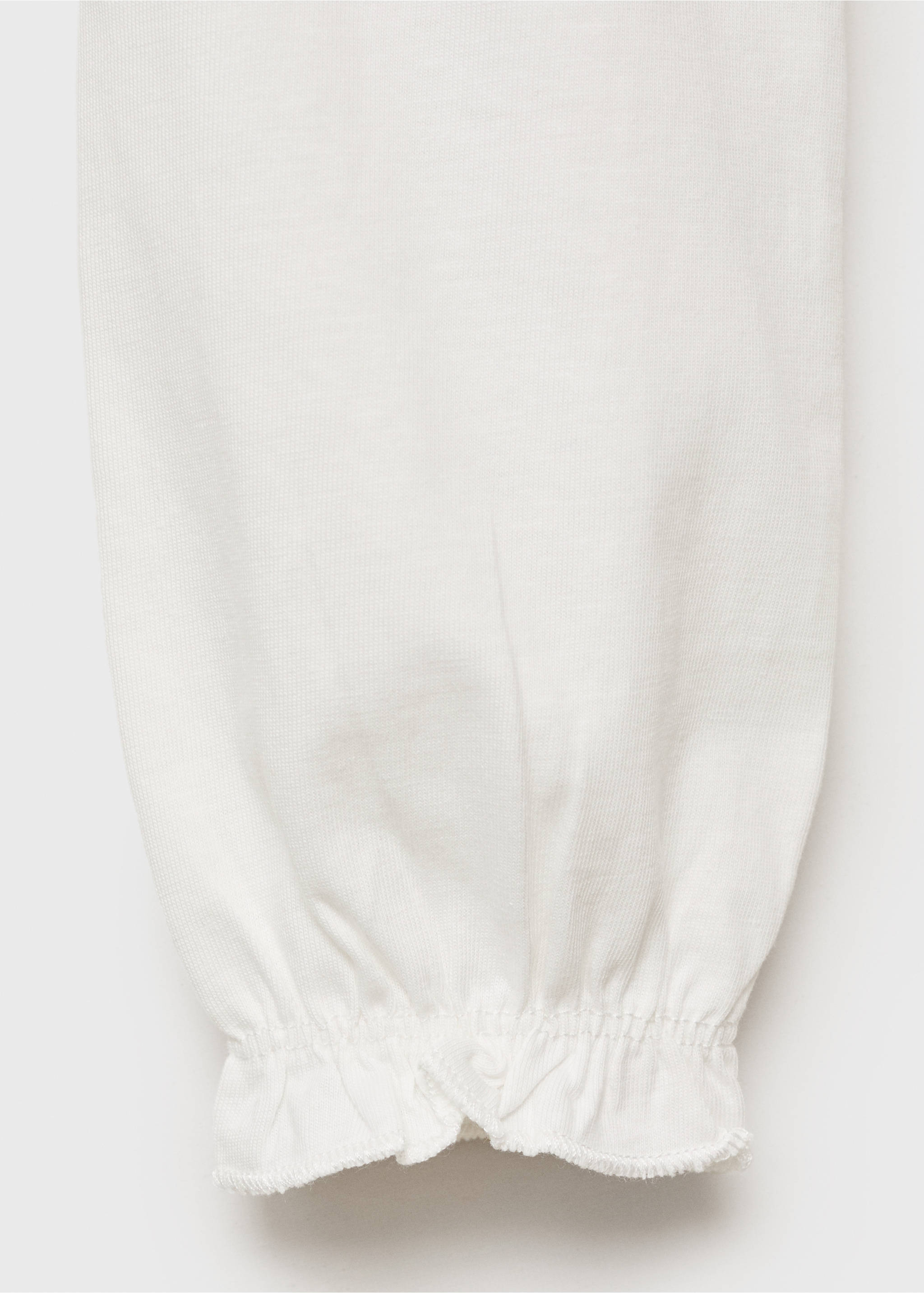 Children's embroidered cotton t-shirt - Details of the article 0, Off White. Ref: 17014425-00.