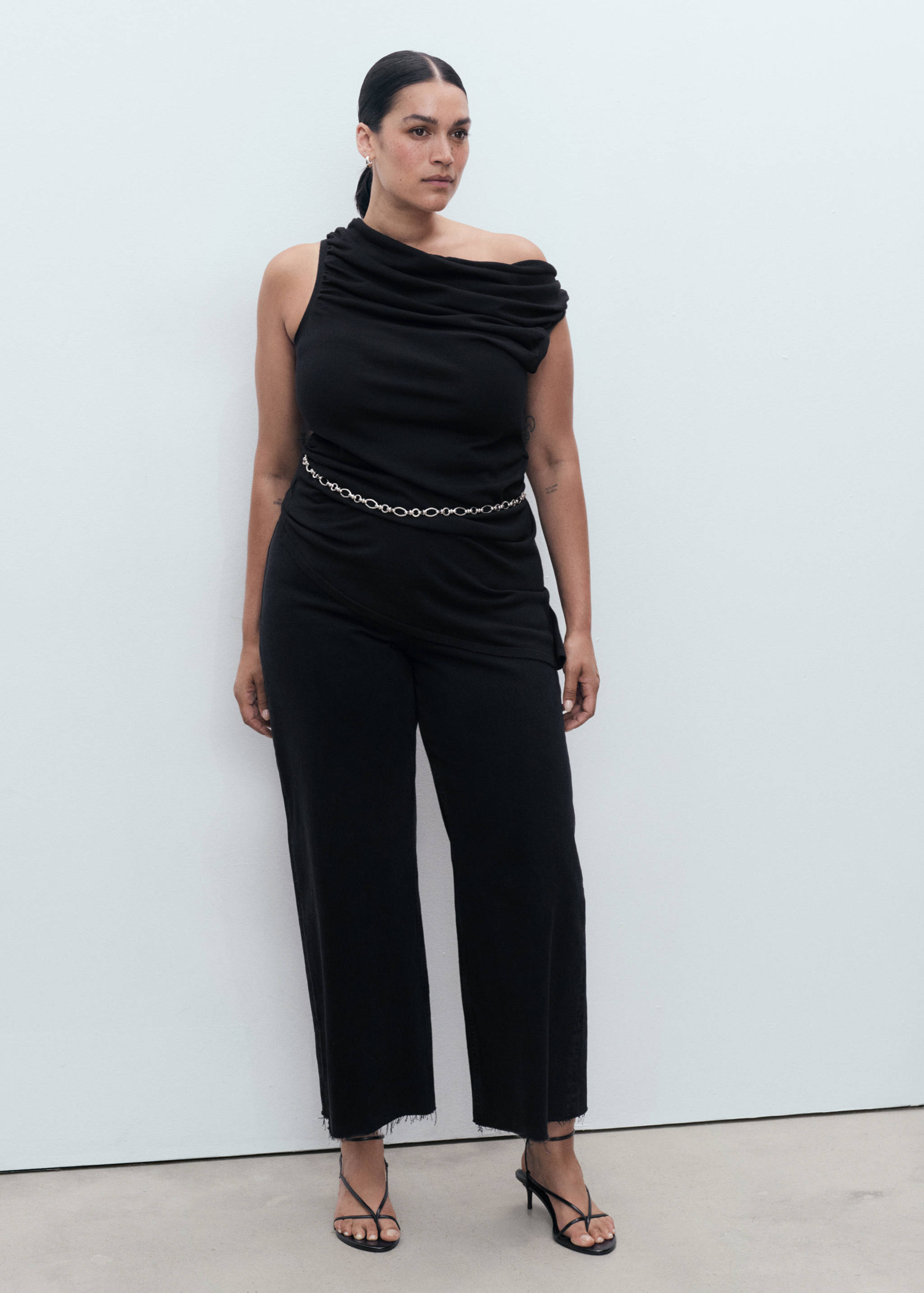 Catherin culotte fazonú, magas derekú farmernadrág - A termék adatai 3