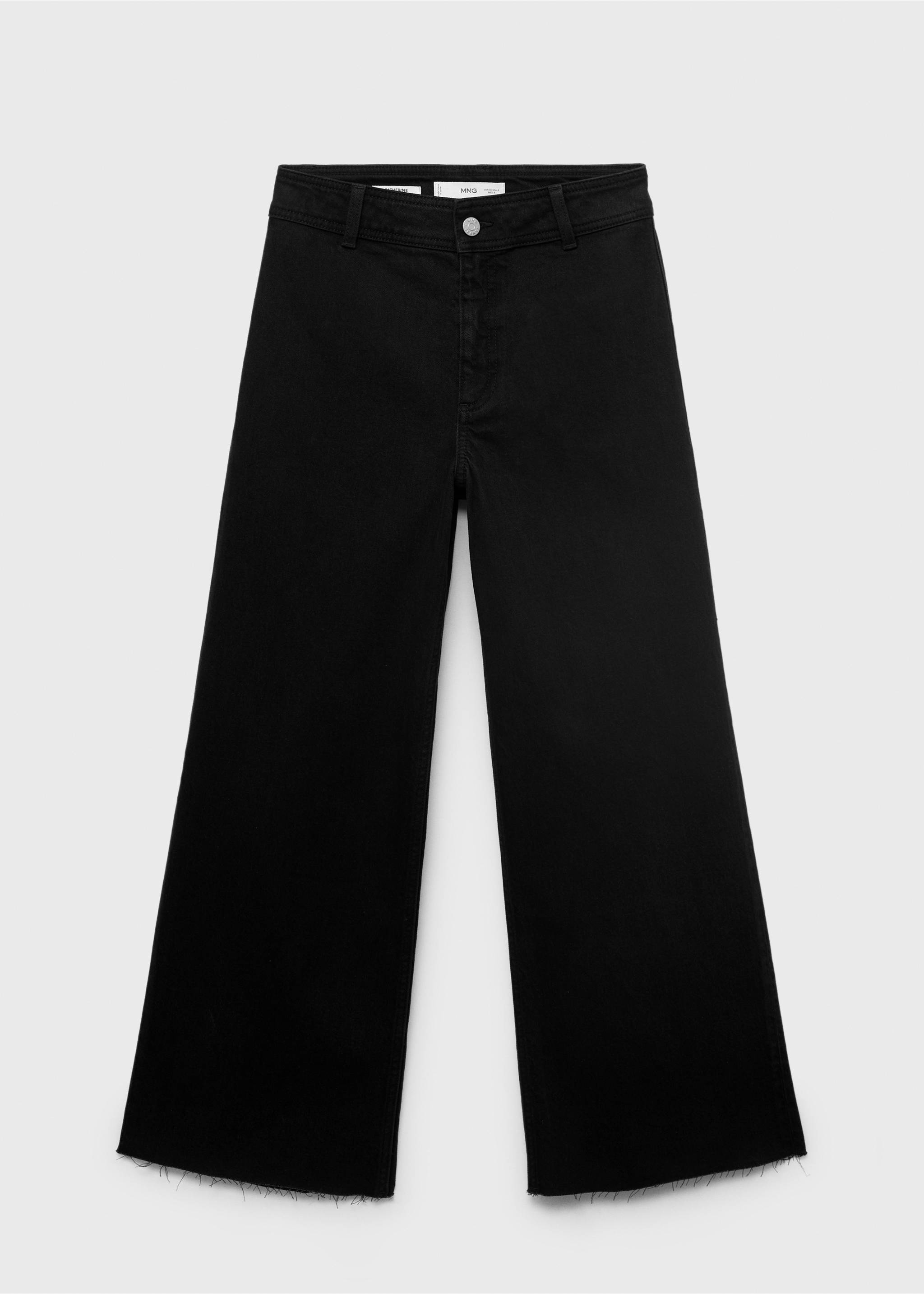 Catherin high-waist culottejeans - Artikel zonder model, Black denim. Ref: 17014427-00.