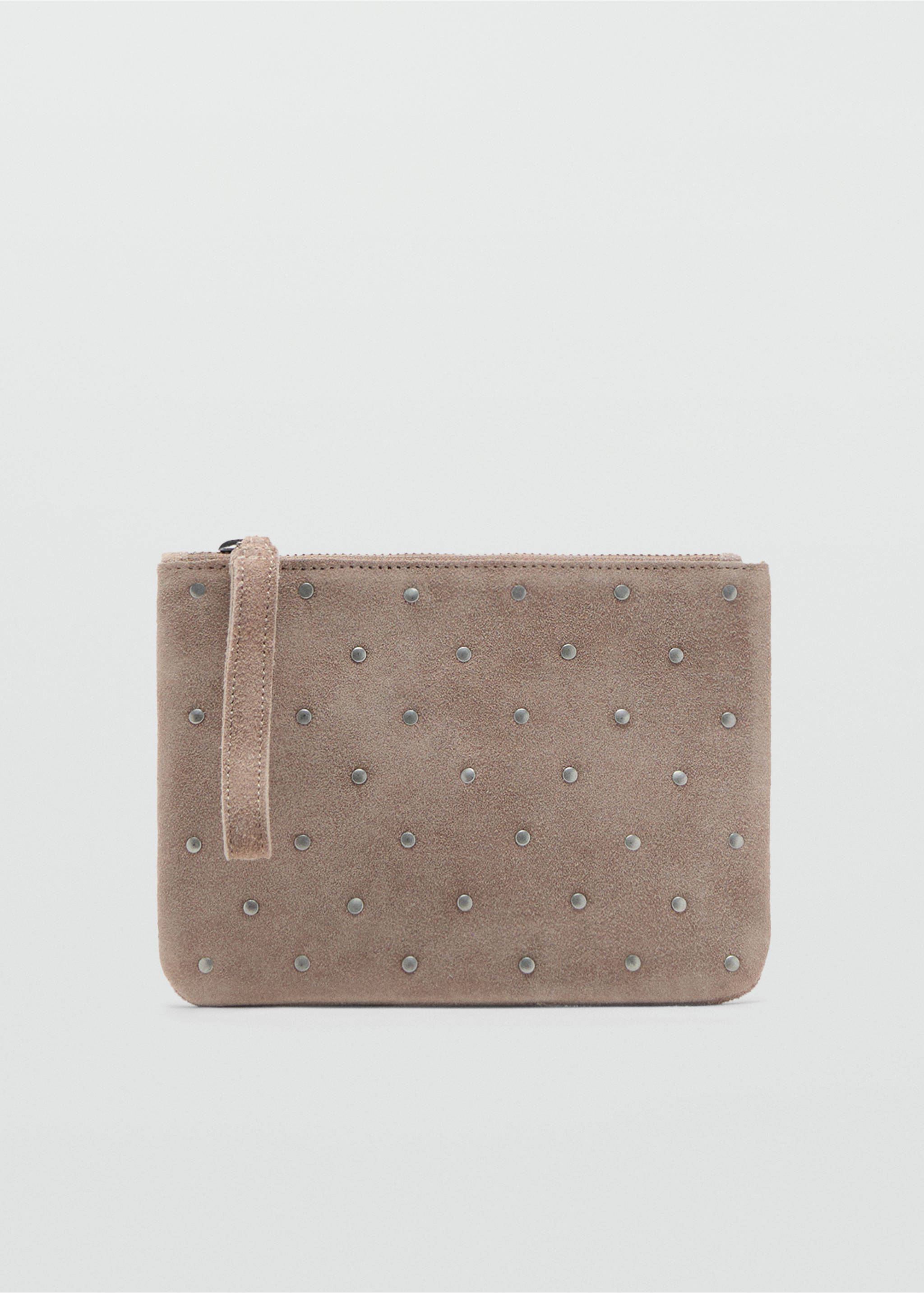 Studded clutch bag - Article without model, Sand. Ref: 17014429-00.