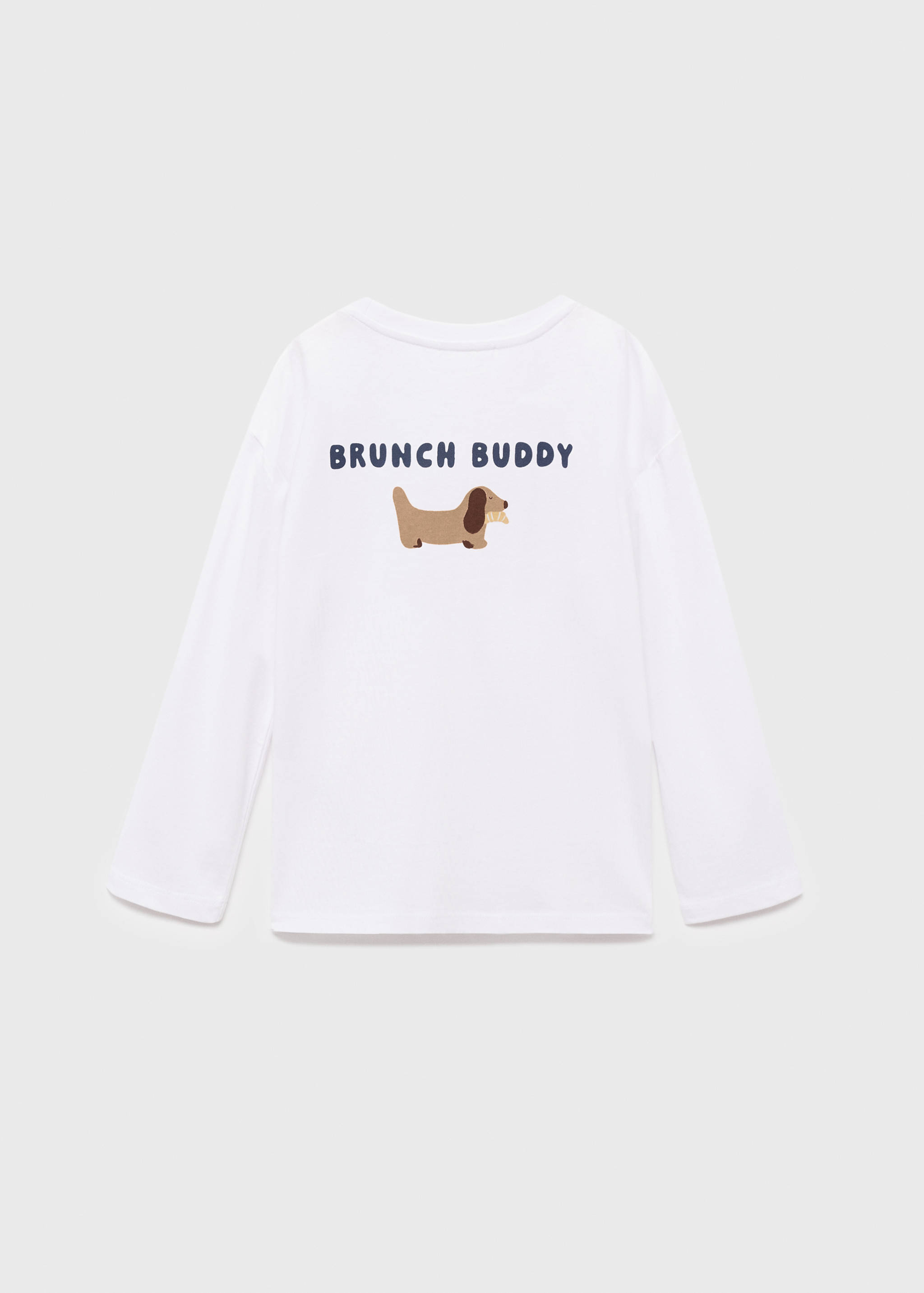 Embossed printed t-shirt - Reverse of the article