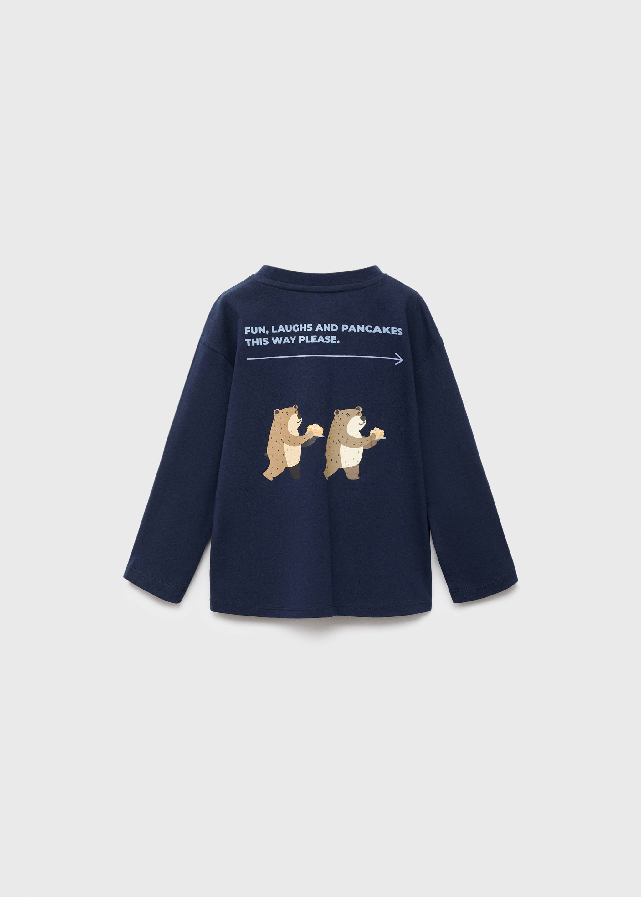 Embossed printed t-shirt - Reverse of the article