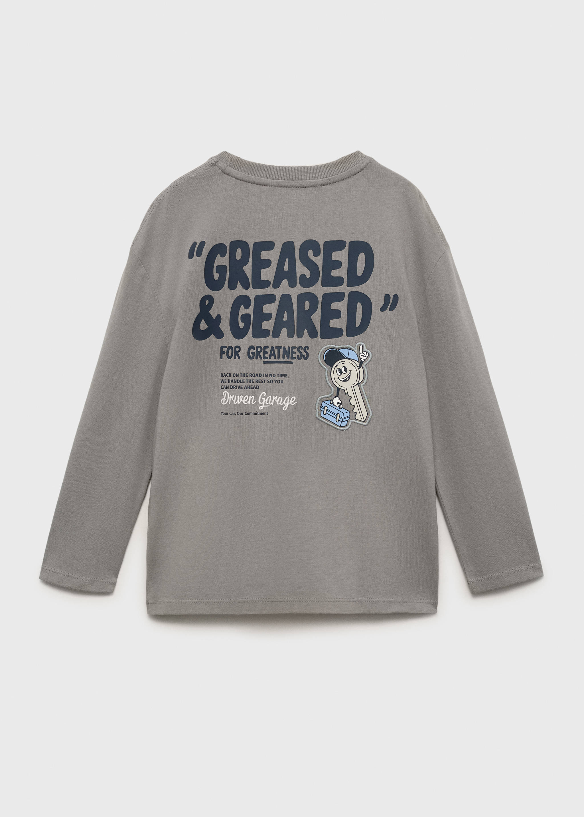 Printed cotton-blend T-shirt - Reverse of the article