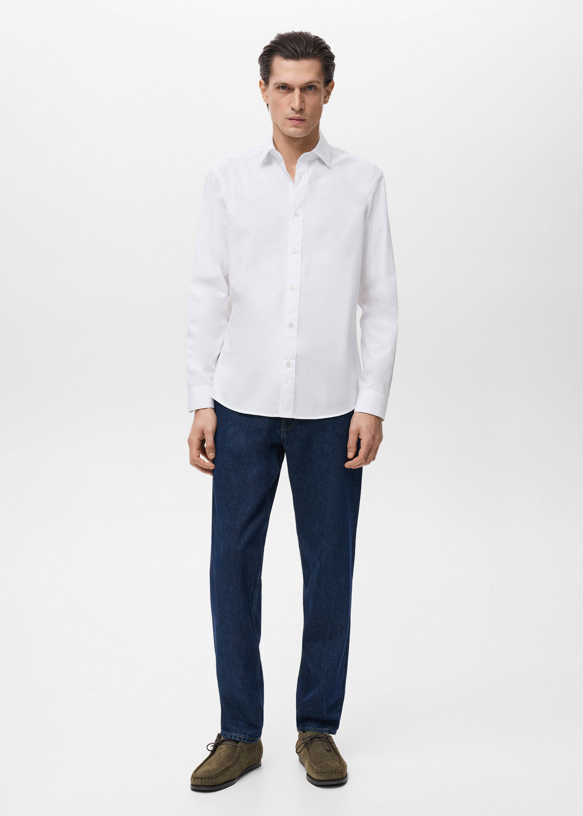 Regular-fit 100% cotton shirt - General plane