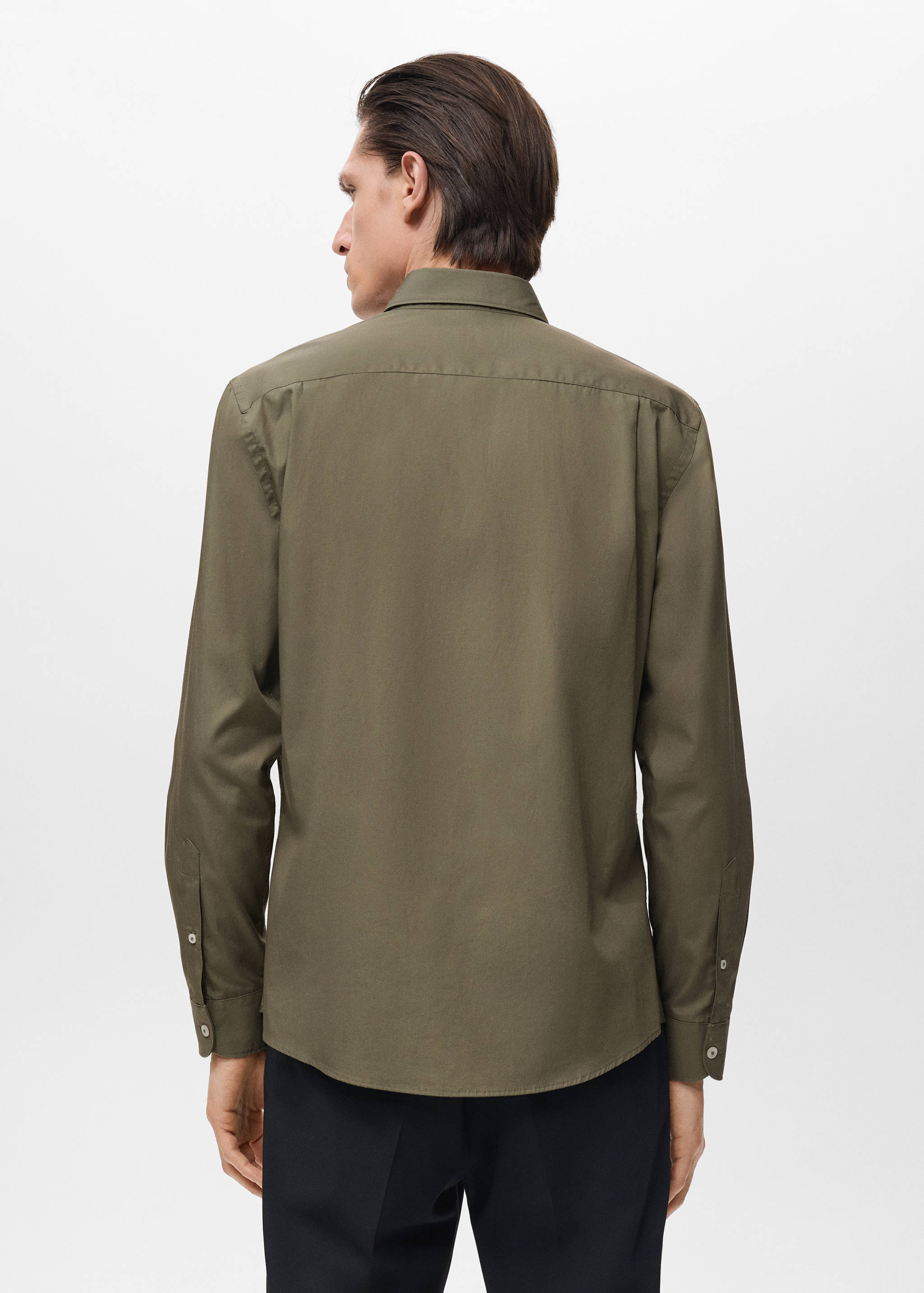 Regular-fit 100% cotton shirt - Reverse of the article