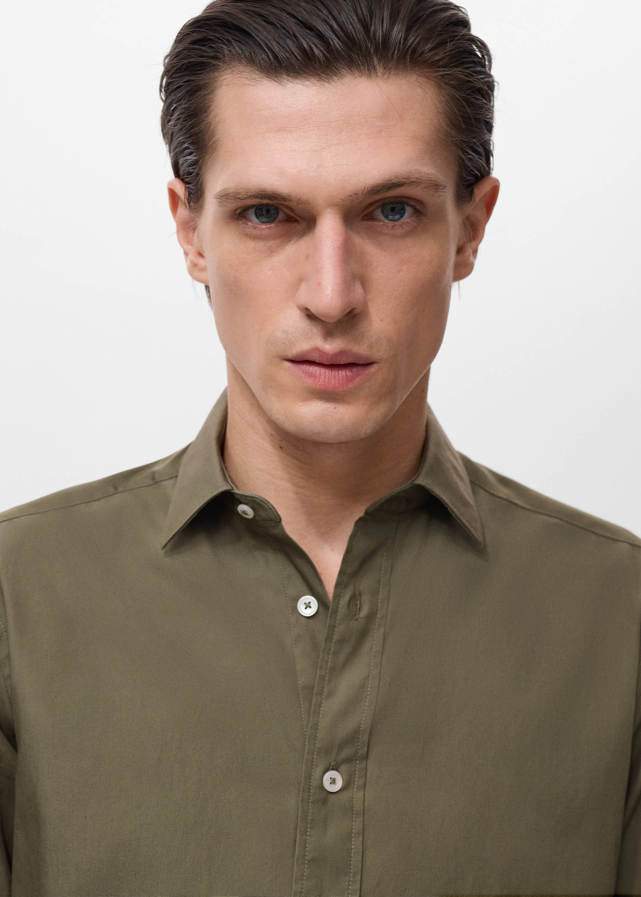 Regular-fit 100% cotton shirt - Details of the article 1
