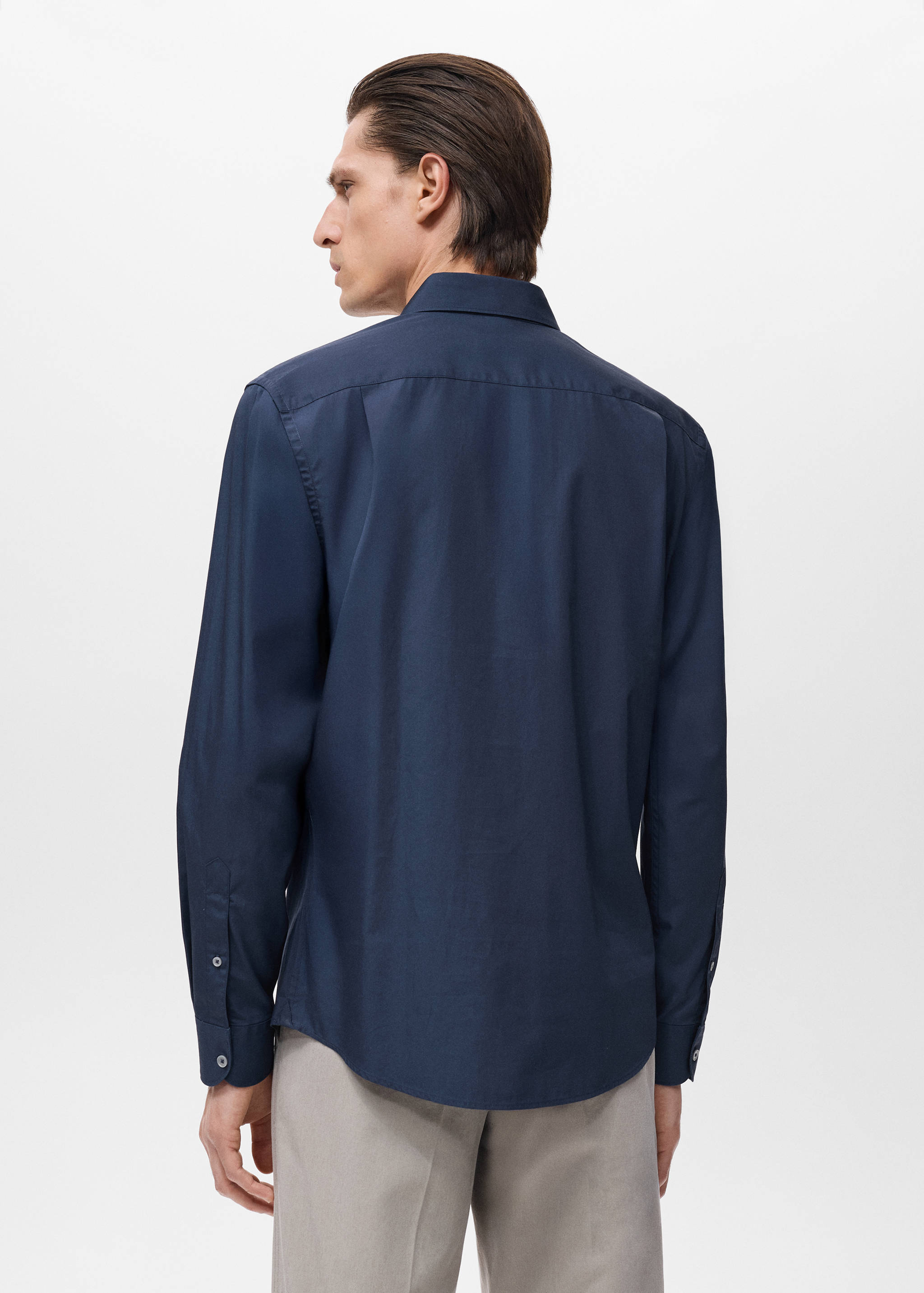 Regular-fit 100% cotton shirt - Reverse of the article