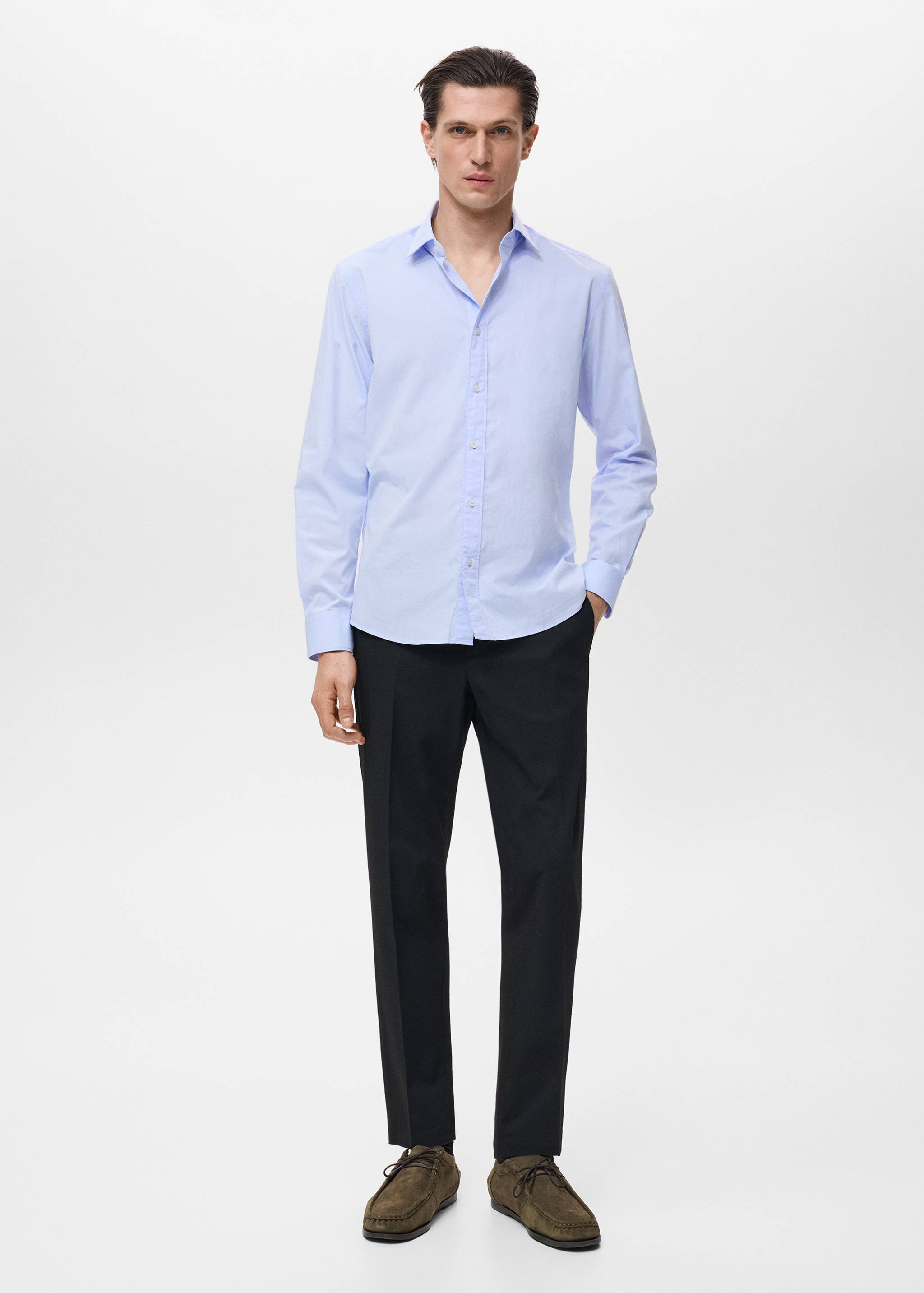 Regular-fit 100% cotton shirt - General plane