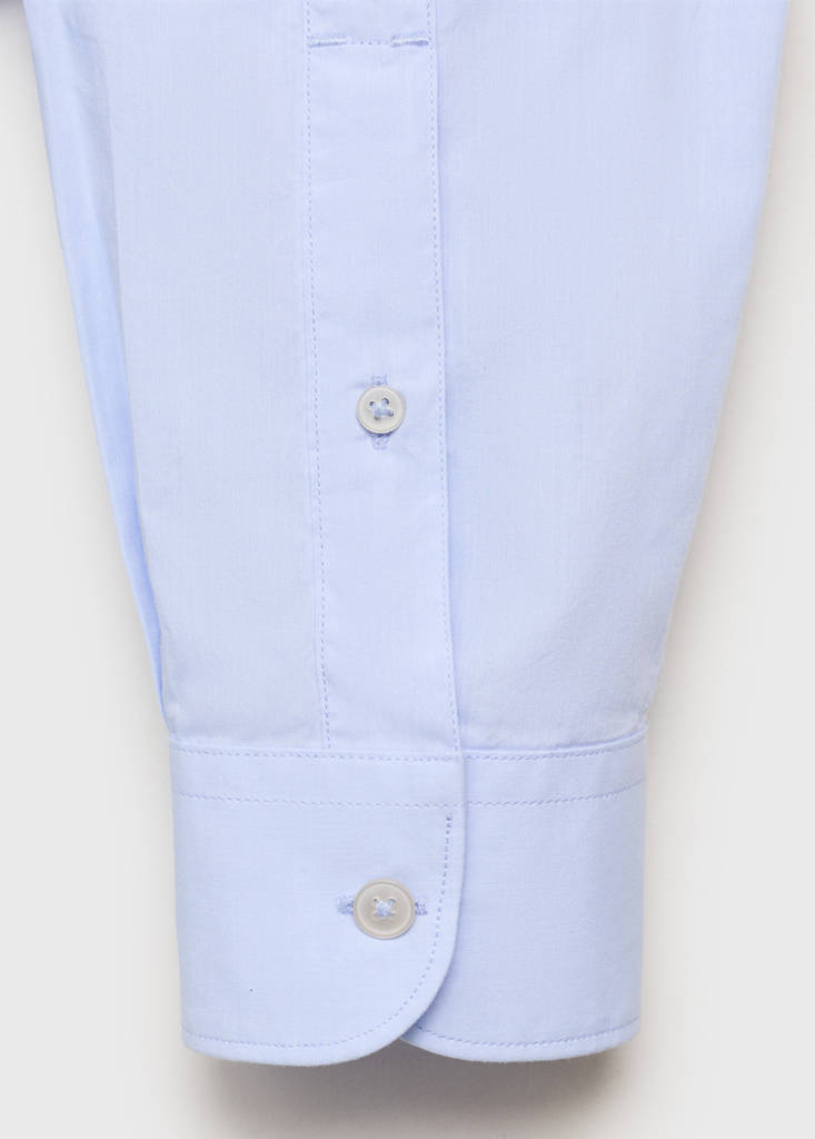 Regular-fit 100% cotton shirt — Sky Blue