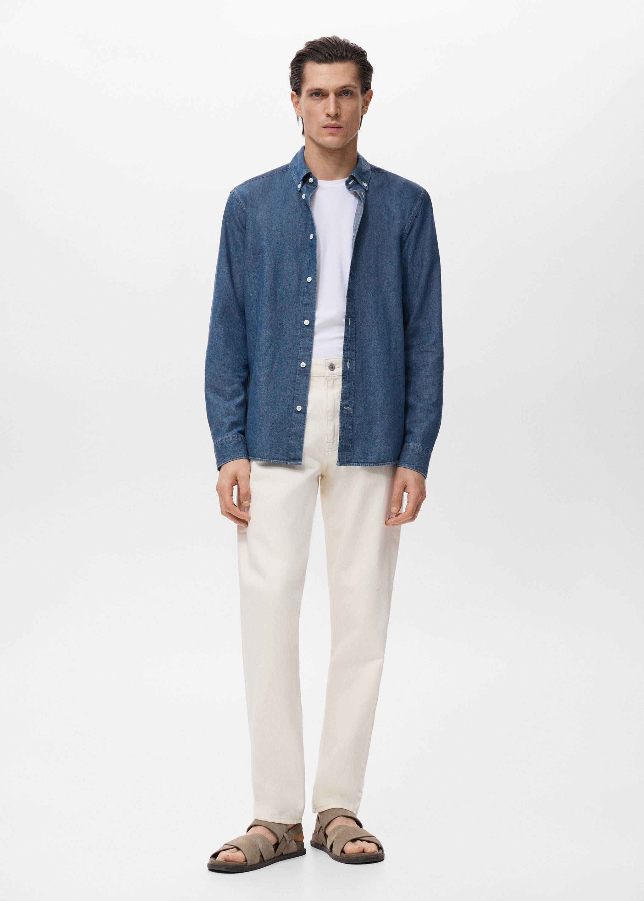 Regular fit denim shirt - General plane