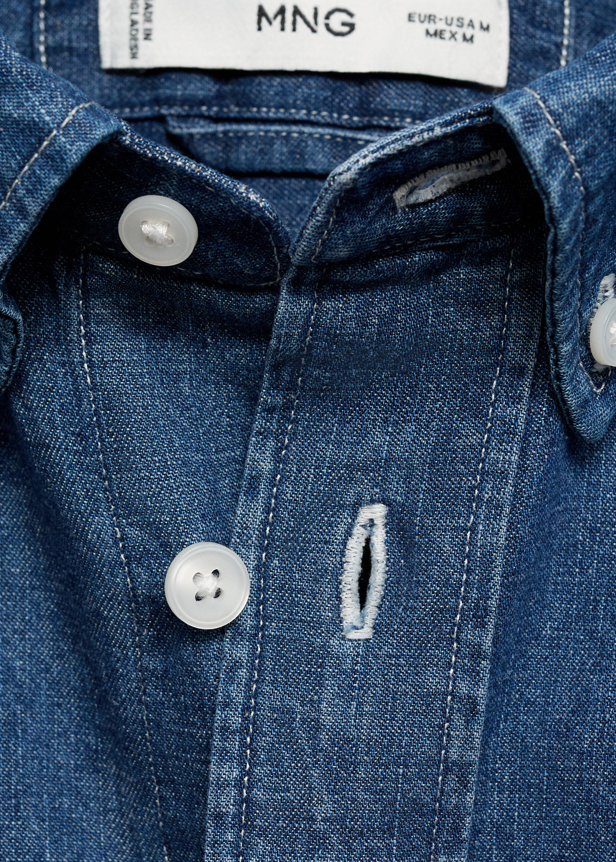 Regular fit denim shirt - Details of the article 8