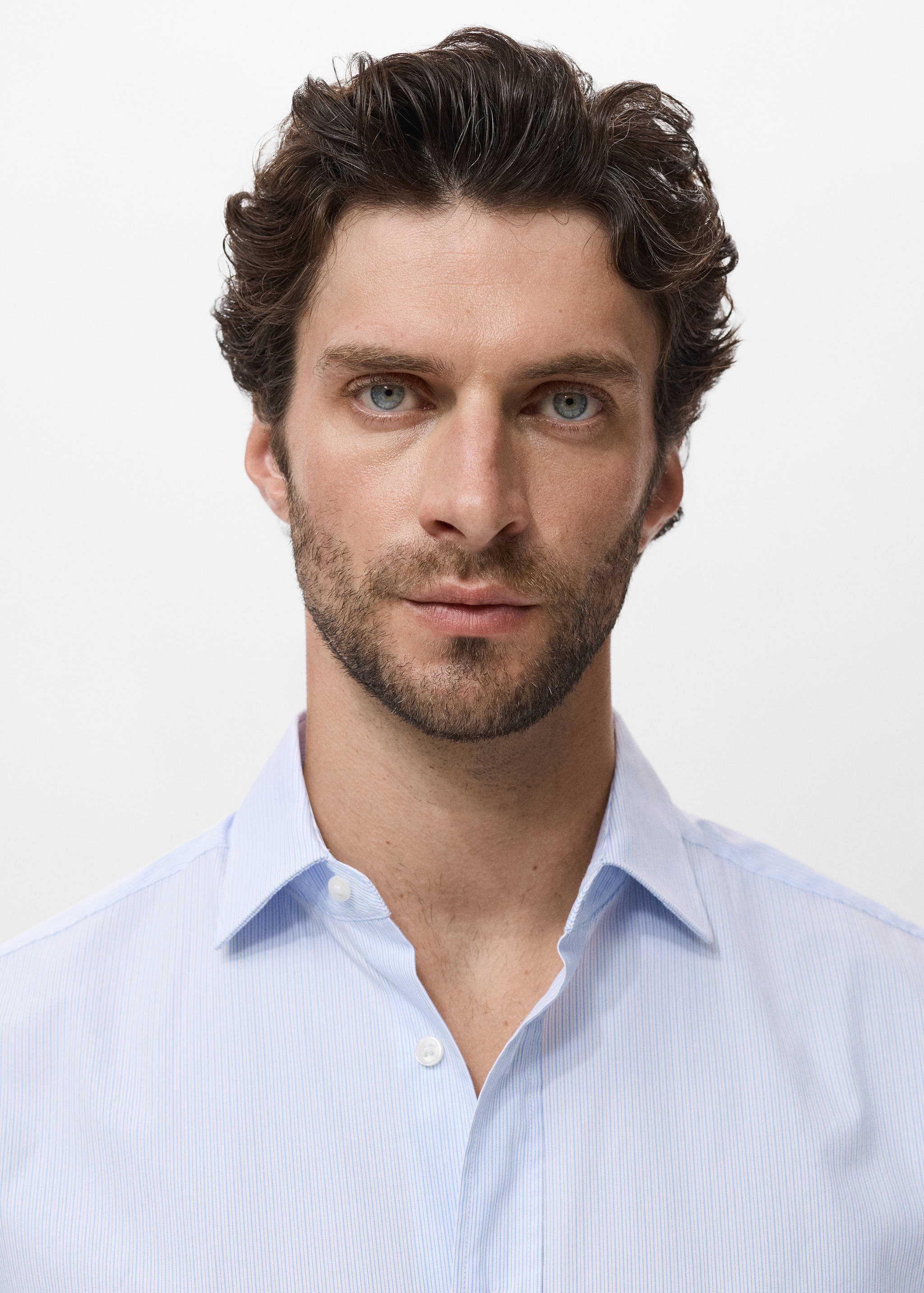 Gestreept katoenen regular-fit overhemd - Detail van het artikel 1