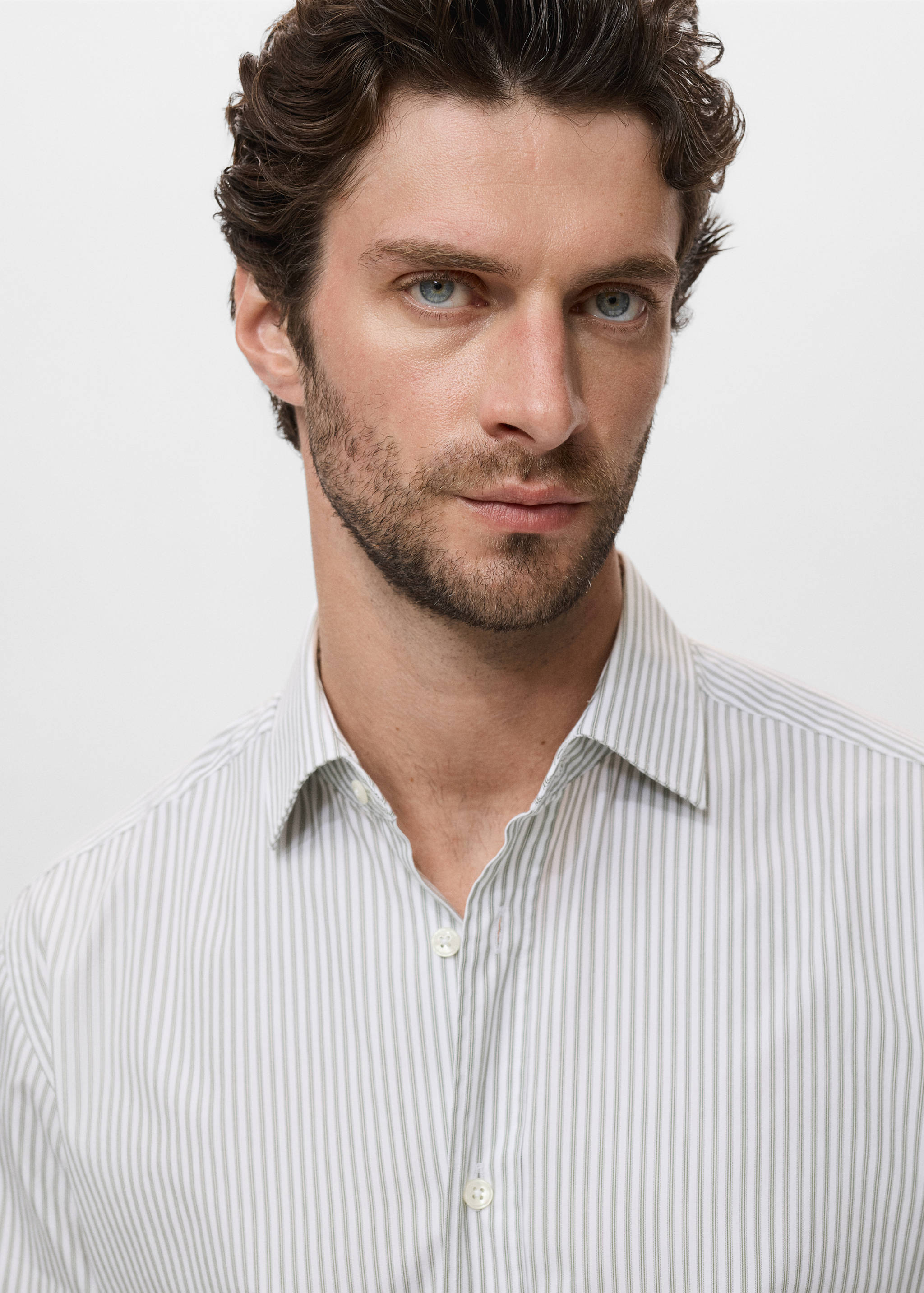 Gestreept katoenen regular-fit overhemd - Detail van het artikel 1
