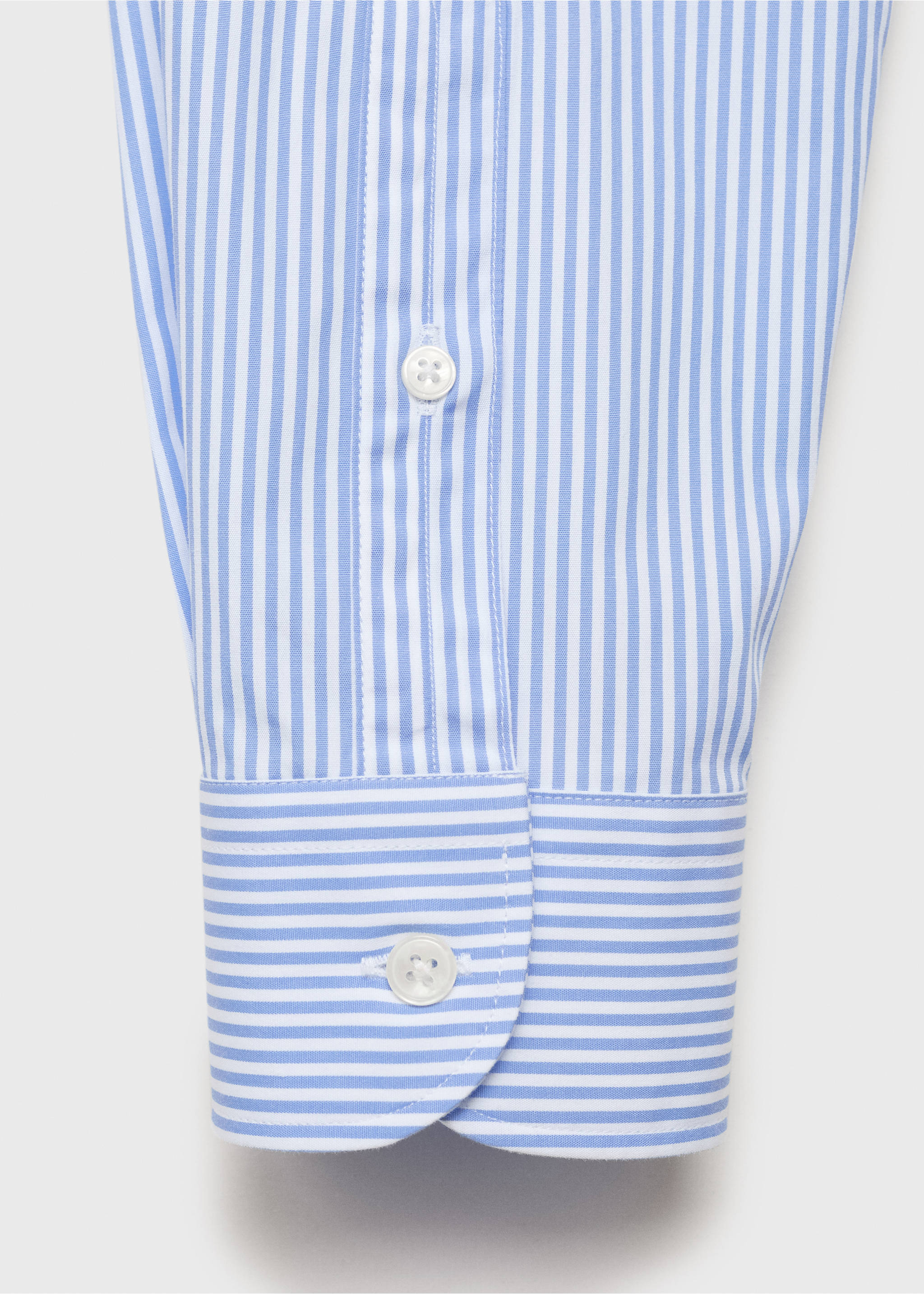 Рубашка regular fit из хлопка в полоску - Деталь изделия 0, Небесно-голубой. Ref: 17014438-00.