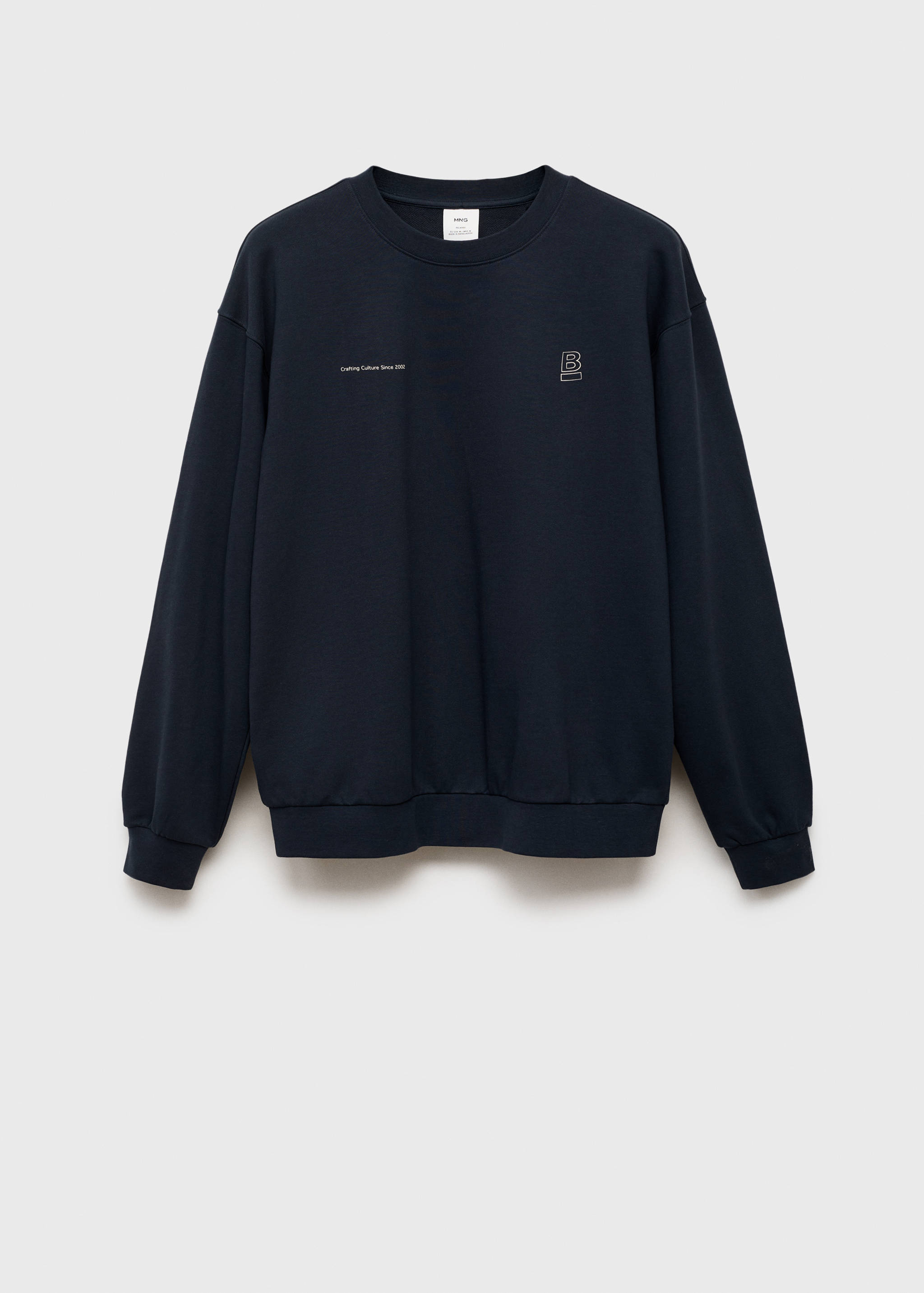 100% cotton sweatshirt text - Article without model