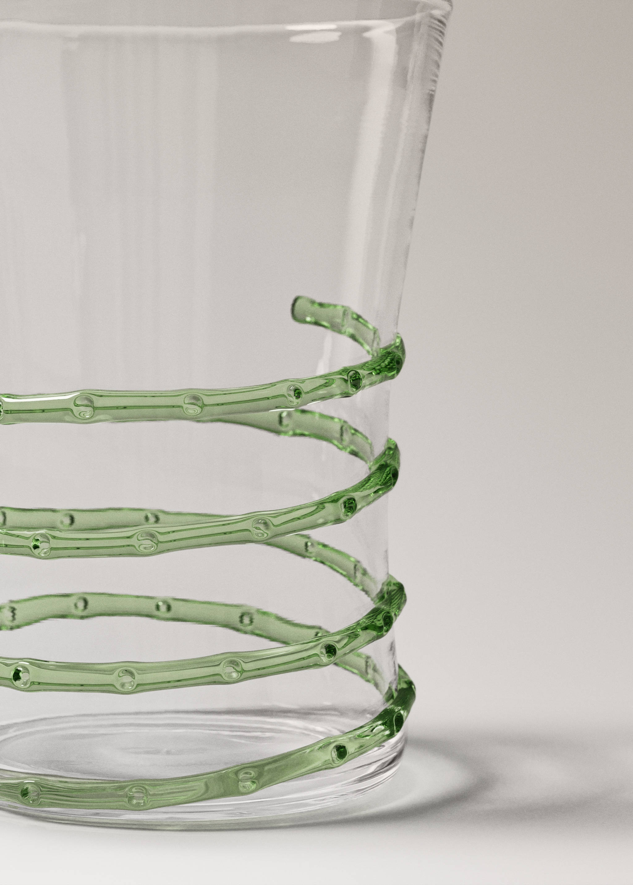 Borosilicate glass vase with dot texture - Details of the article 1