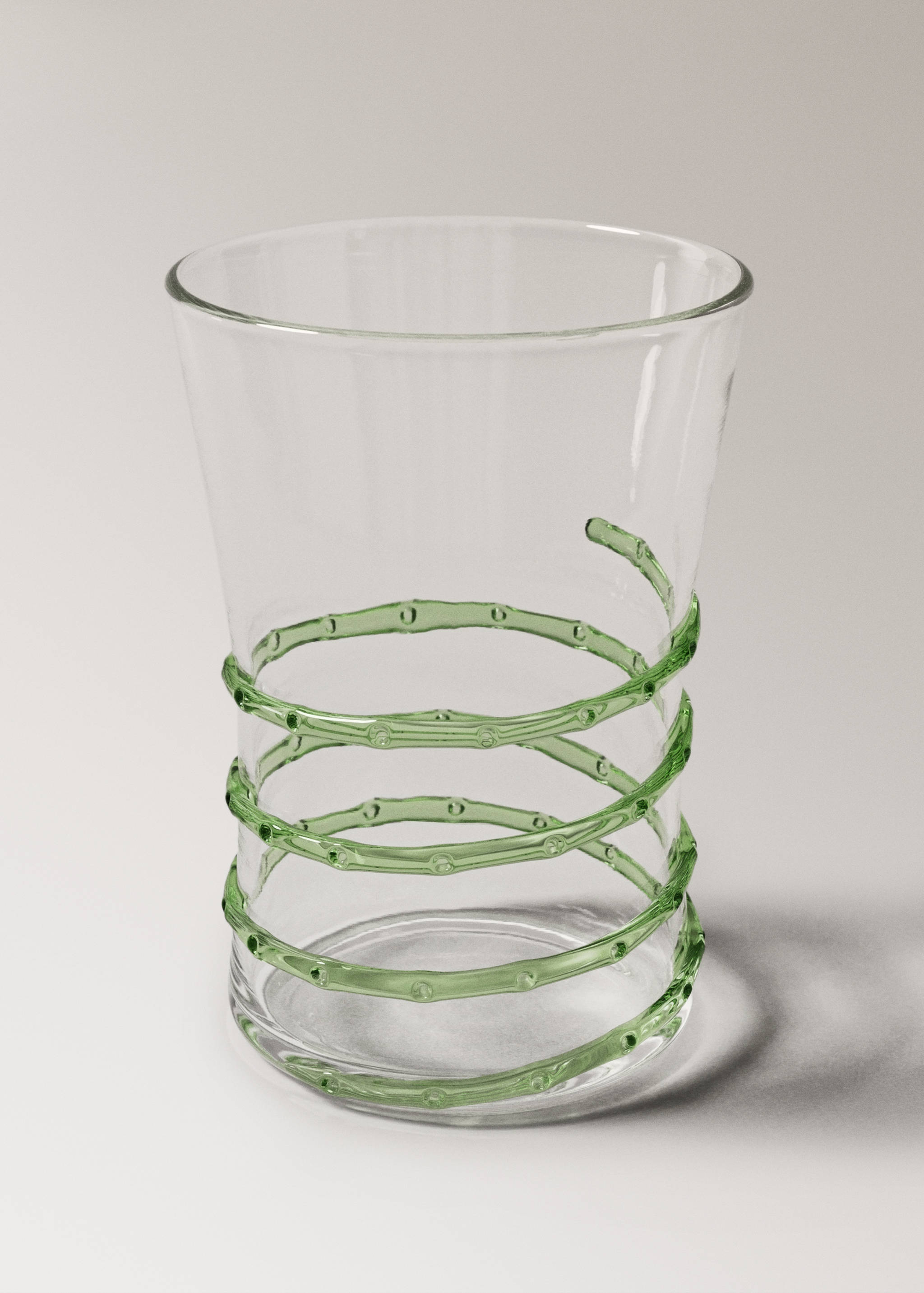 Borosilicate glass vase with dot texture - Details of the article 2