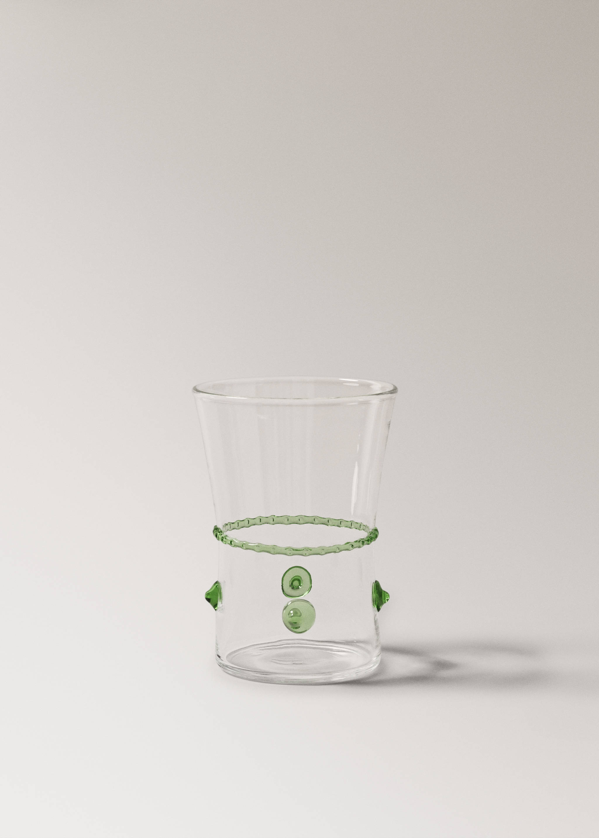 Borosilicate glass vase with spiral relief - Article without model
