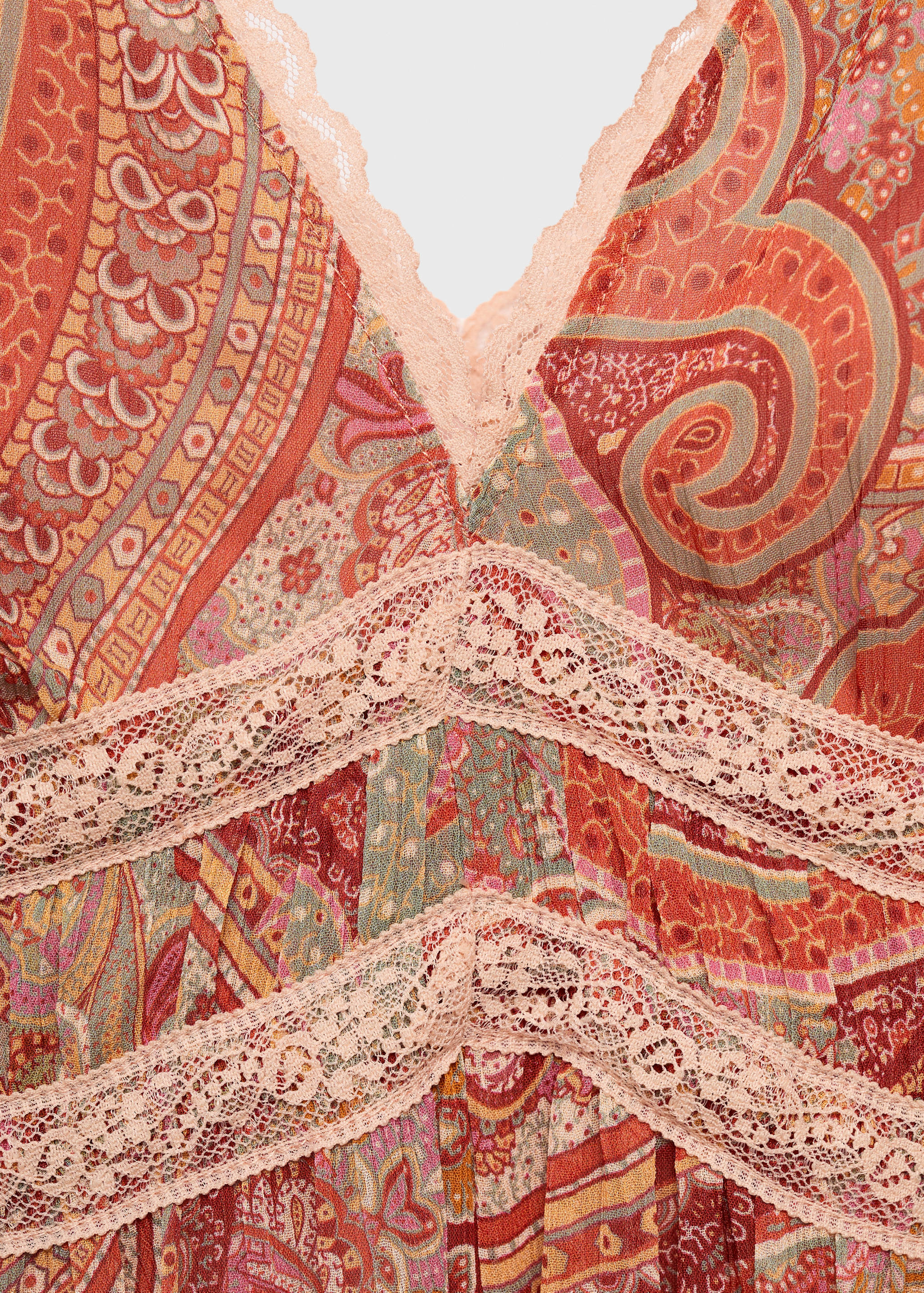 Kasmjírmintás csipkés ruha - A termék adatai 8