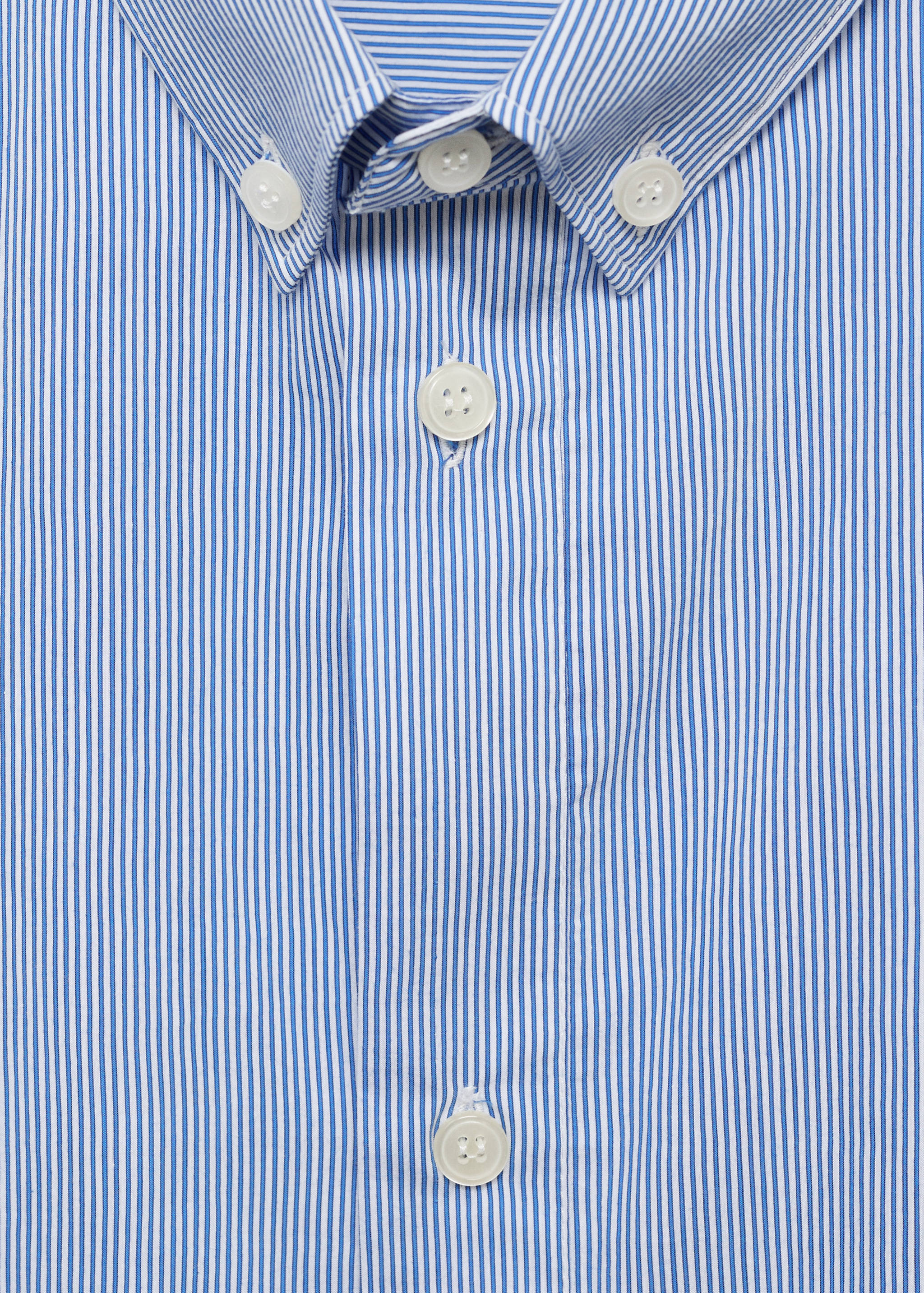 Camisa de algodão às riscas regular fit - Pormenor do artigo 8