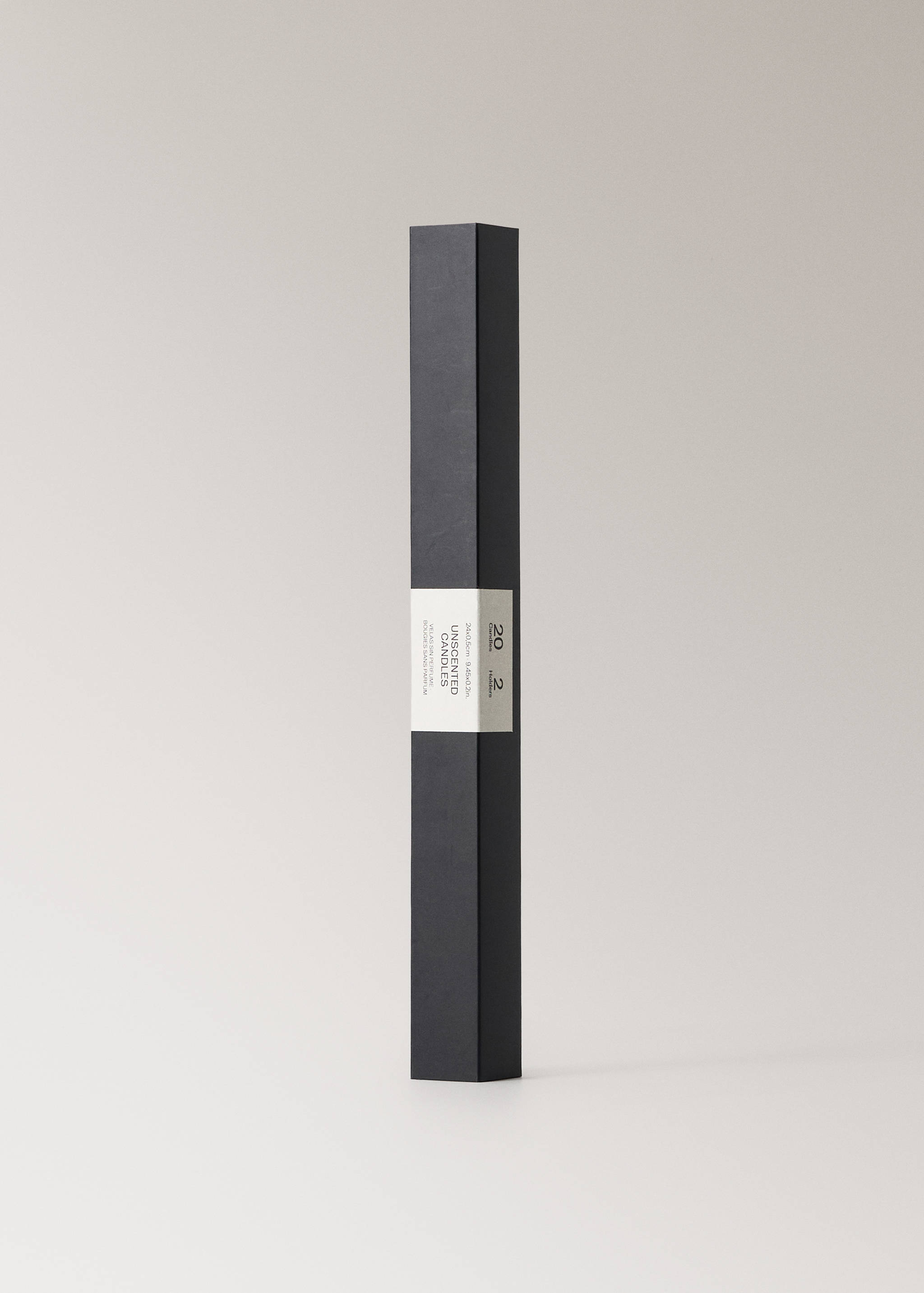 Set of 20 decorative elongated candles with base detail - Details of the article 5