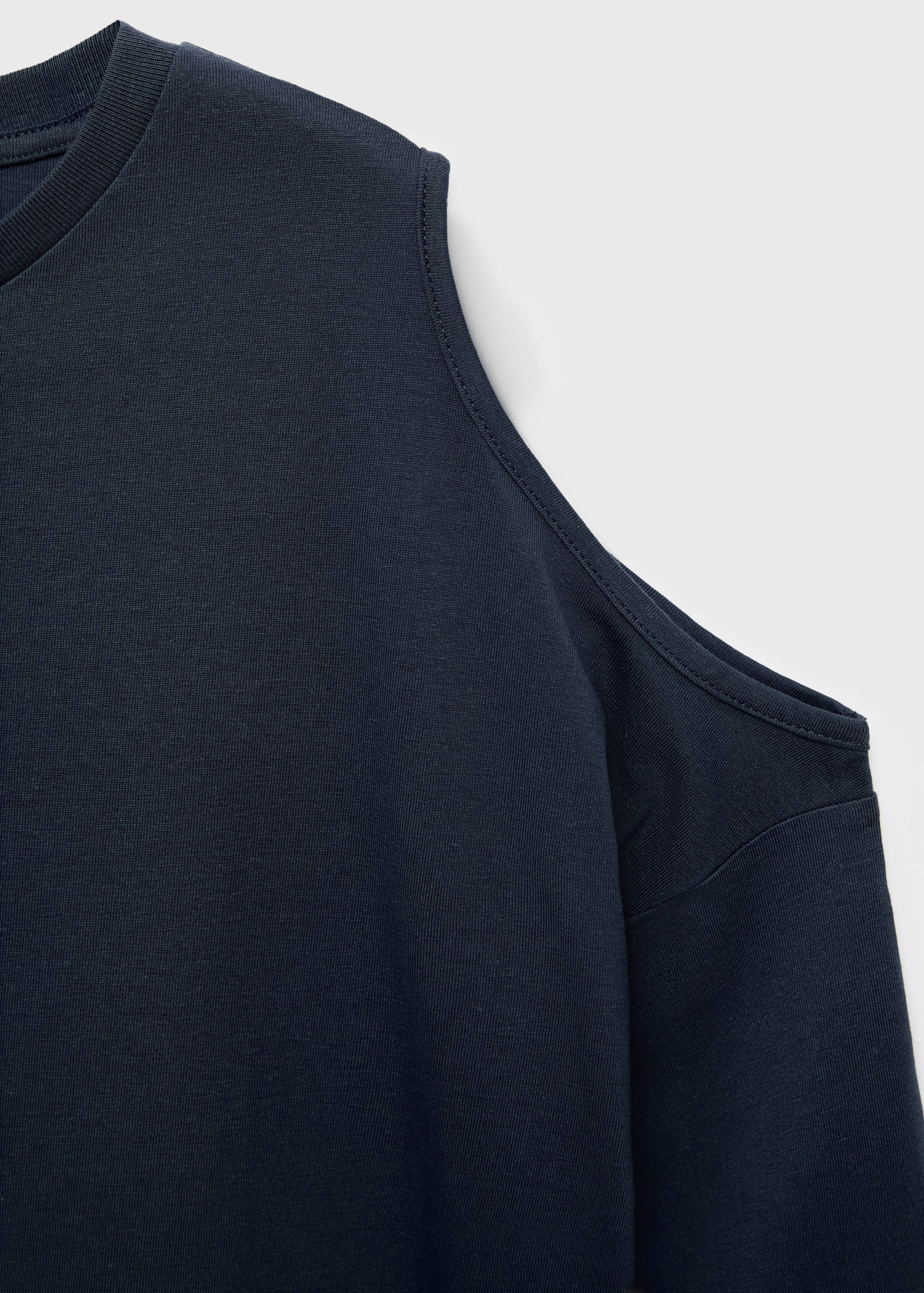 Tricou din bumbac cut out - Articol fără model