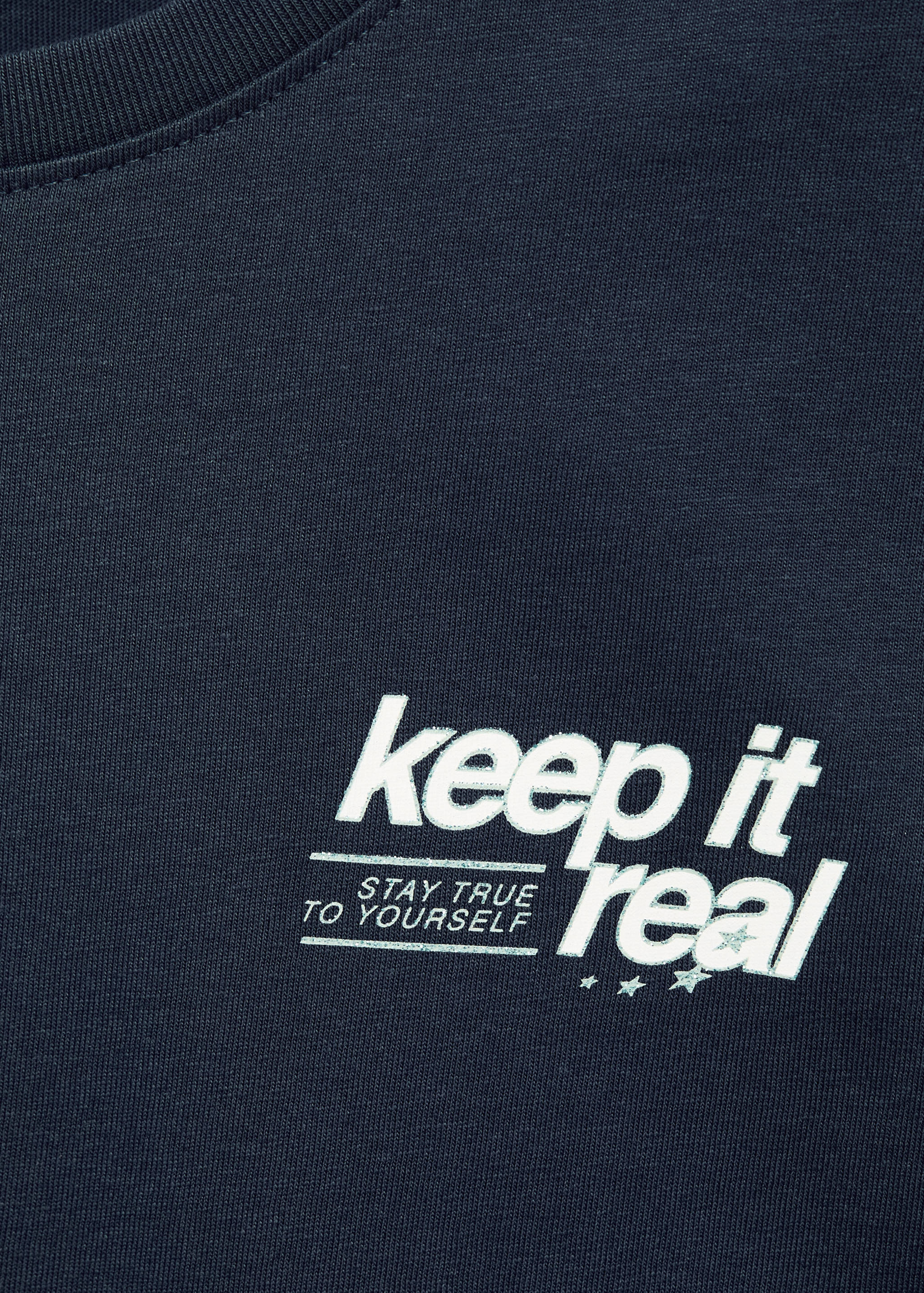 Хлопковая футболка с принтом - Деталь изделия 8