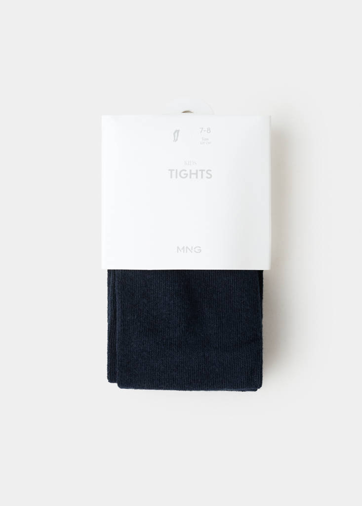 Knitted tights — Dark Navy