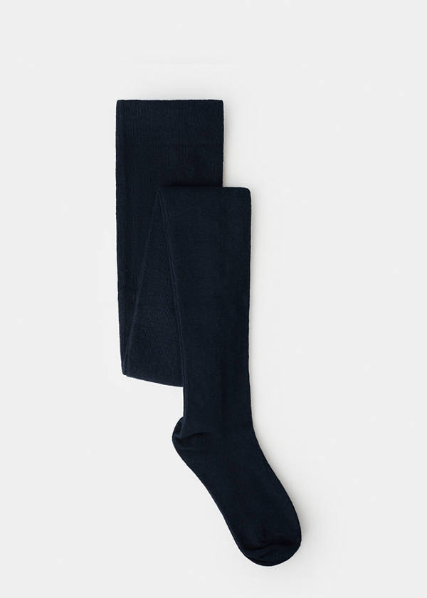 Knitted tights — Dark Navy