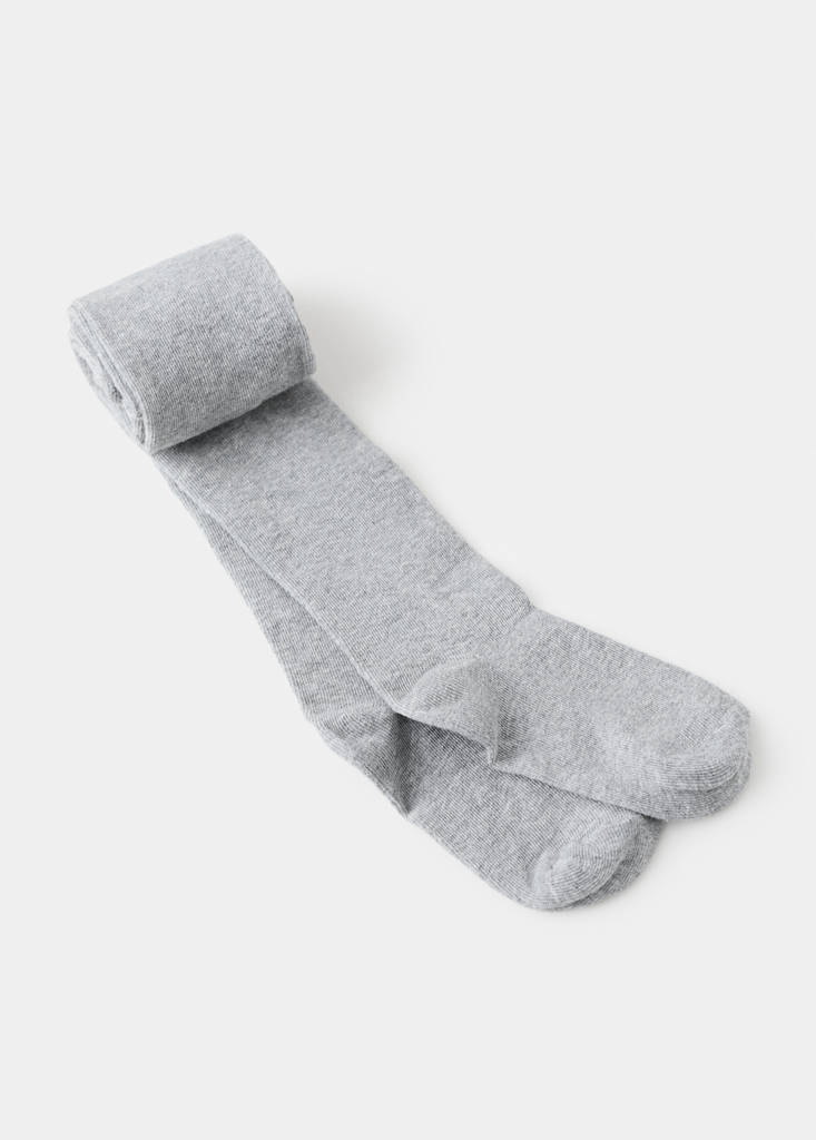 Knitted tights — Medium Heather Grey