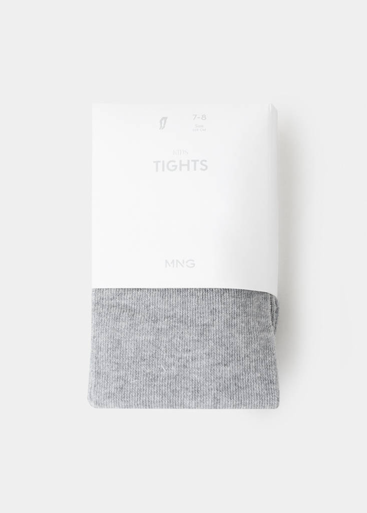 Knitted tights — Medium Heather Grey
