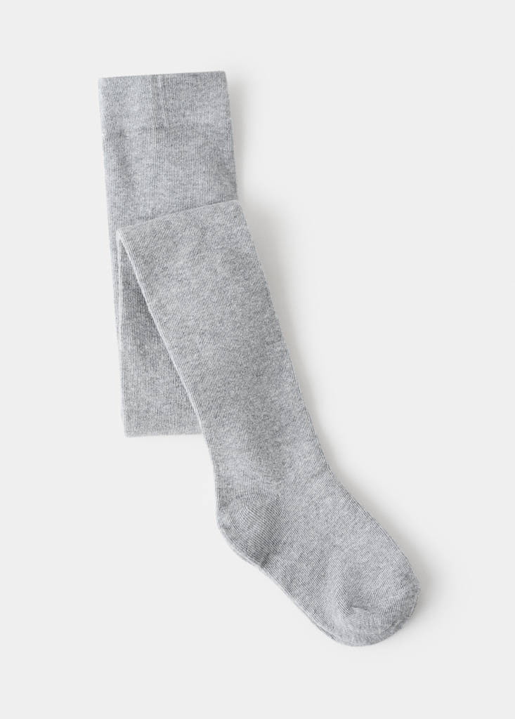 Knitted tights — Medium Heather Grey
