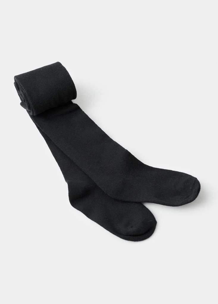 Knitted tights — Black