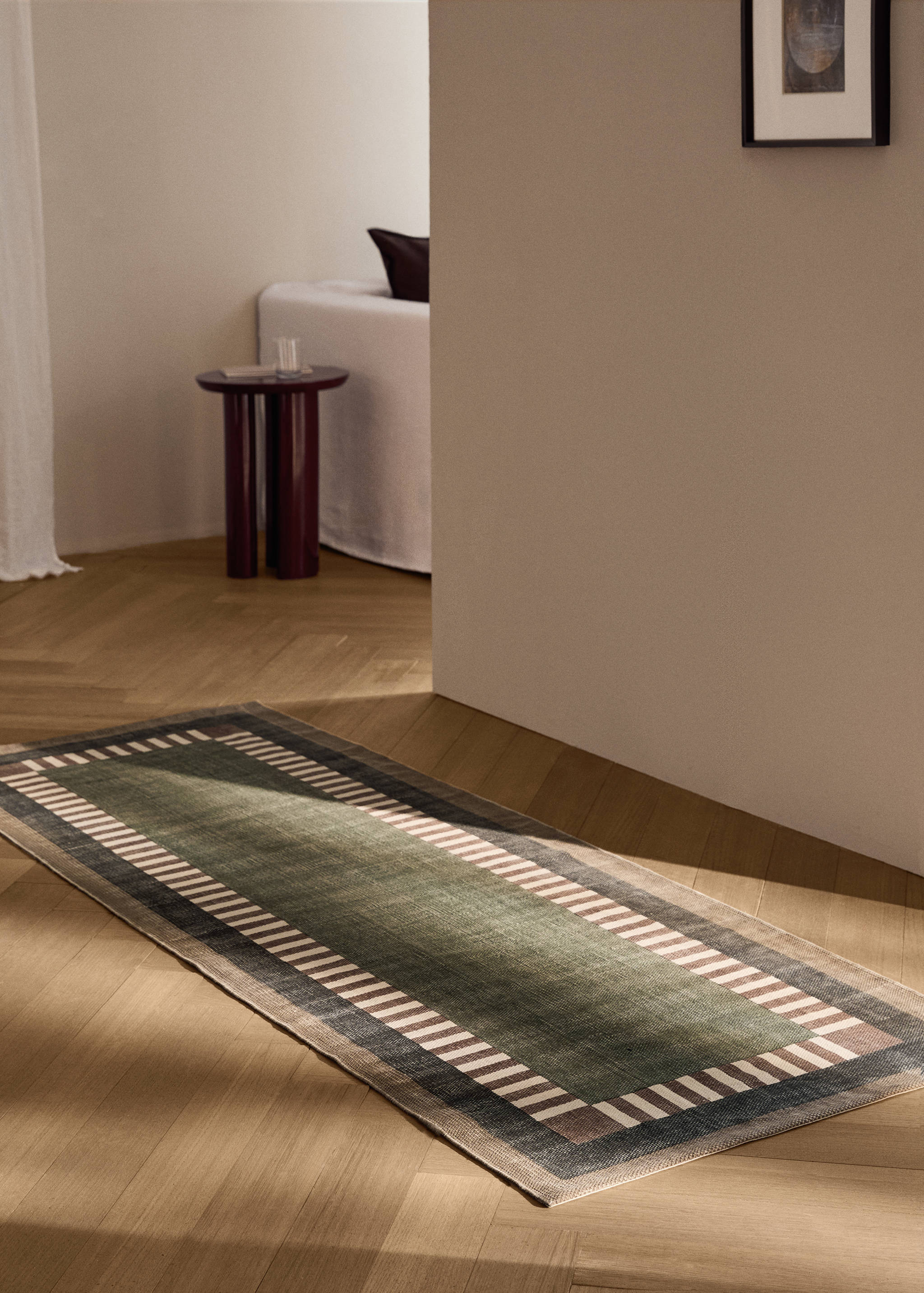 Covor din bumbac cu imprimeu geometric - Plan general