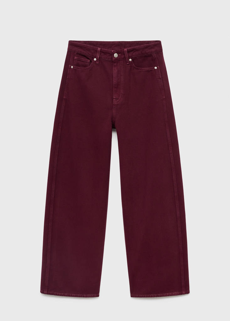 High-waisted barrel jeans