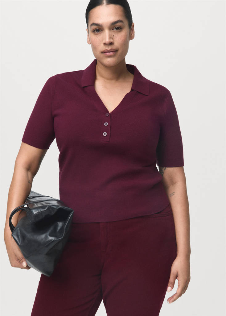 Matilda medium-rise straight-fit jeans — Wine